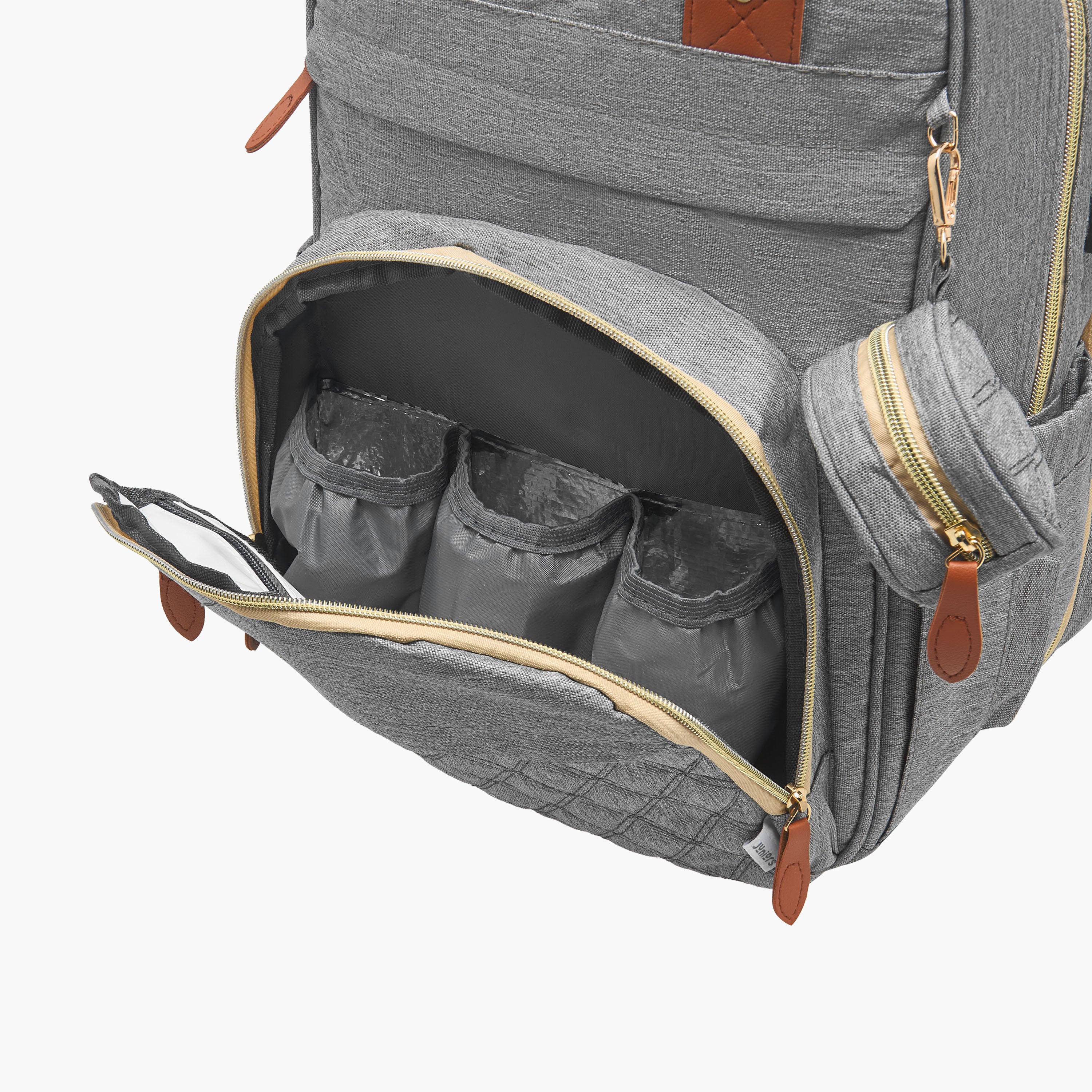 Juniors Quilted Diaper Backpack with Bed