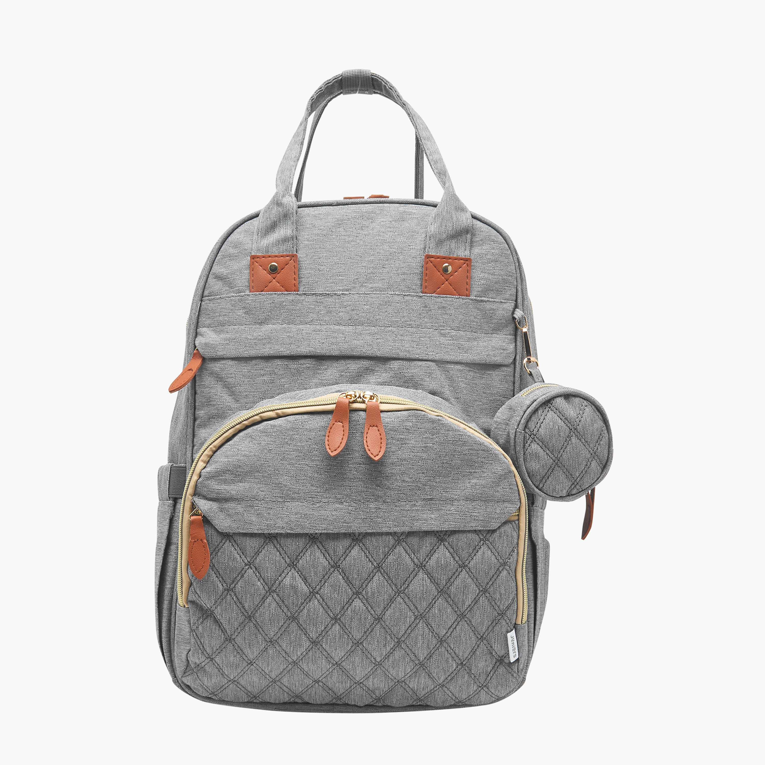 Juniors Quilted Diaper Backpack with Bed