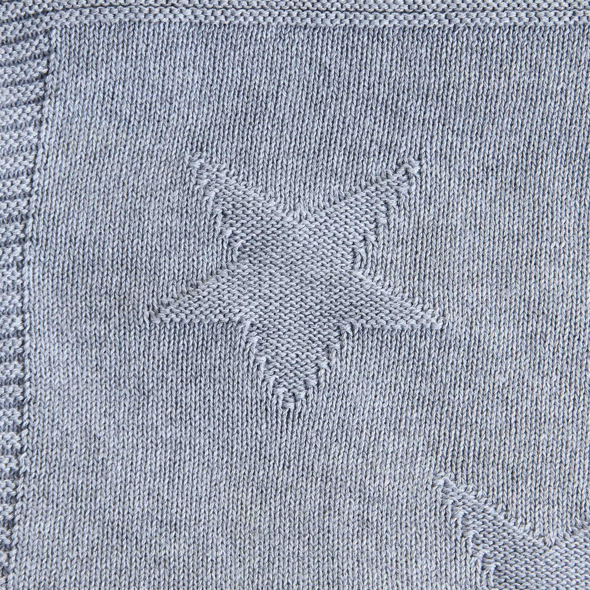 Juniors Receiving Blanket with Star Texture