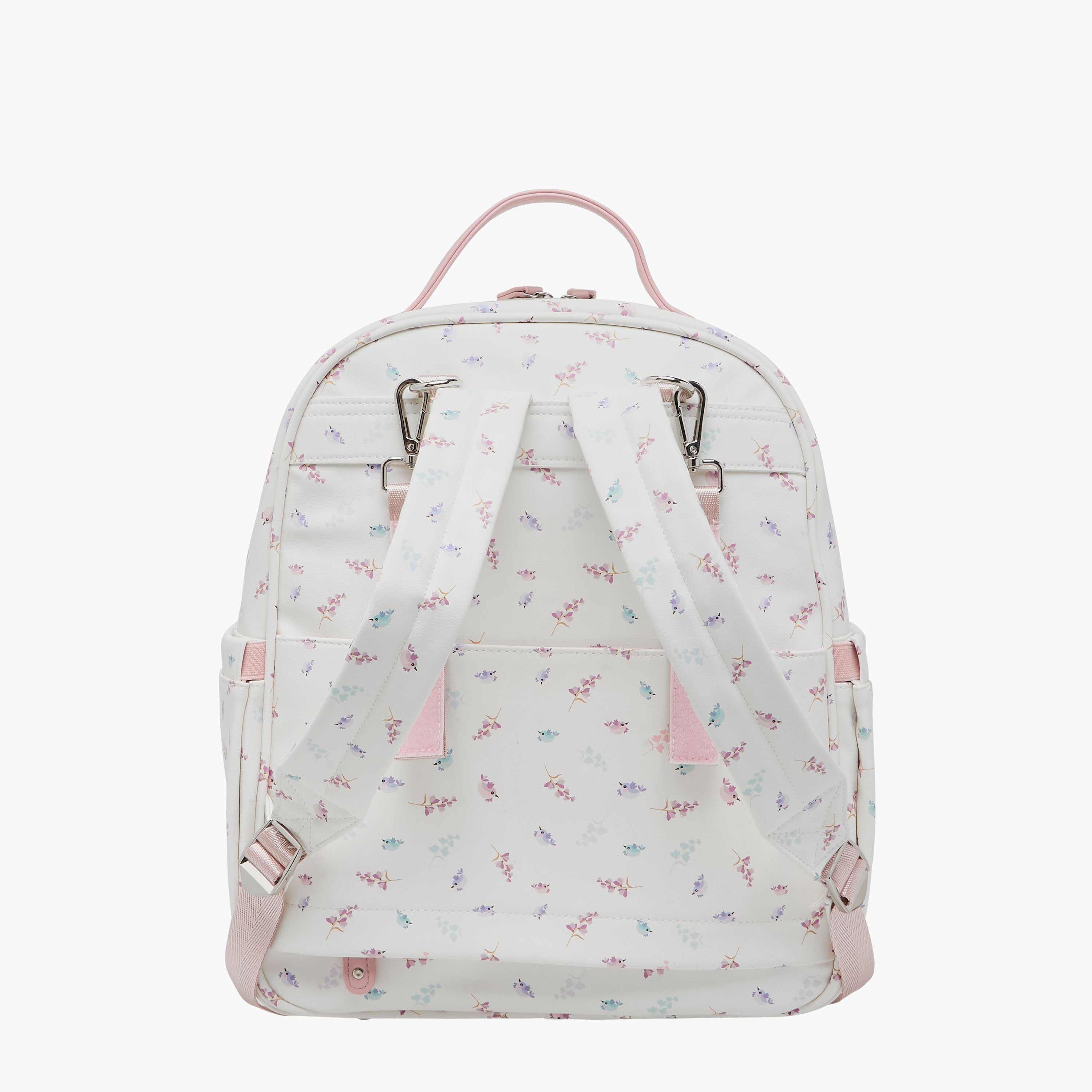 Giggles Bird Print Diaper Backpack with Adjustable Straps