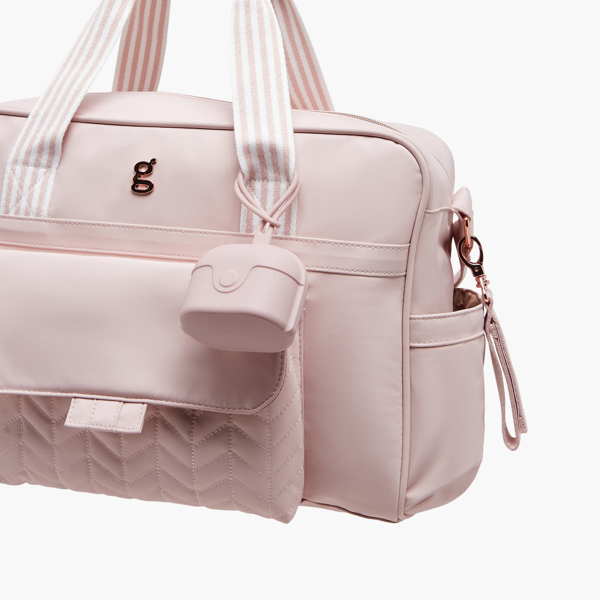 Giggles Adjustable Strap Diaper Bag with Zip Closure