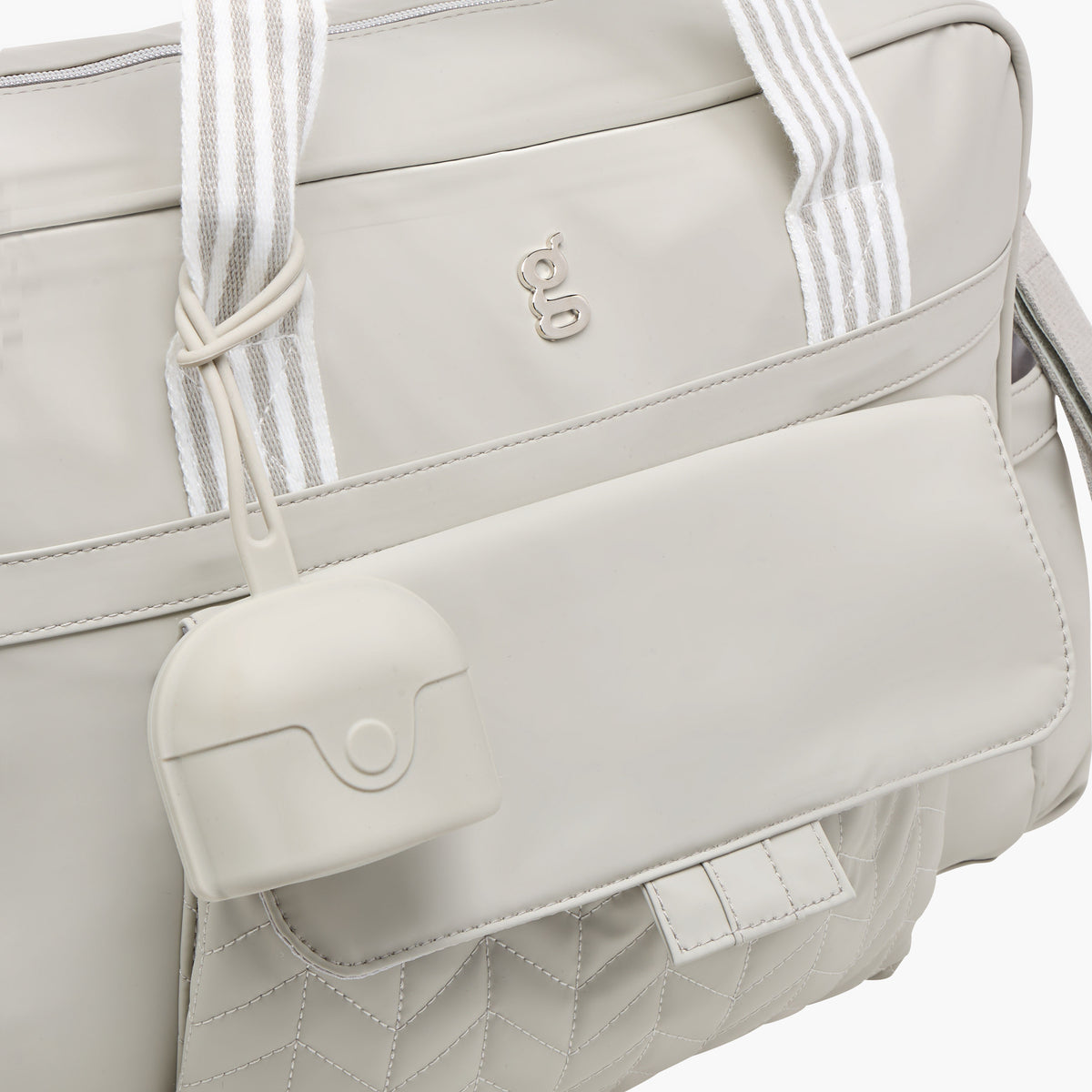Giggles Adjustable Strap Diaper Bag with Zip Closure