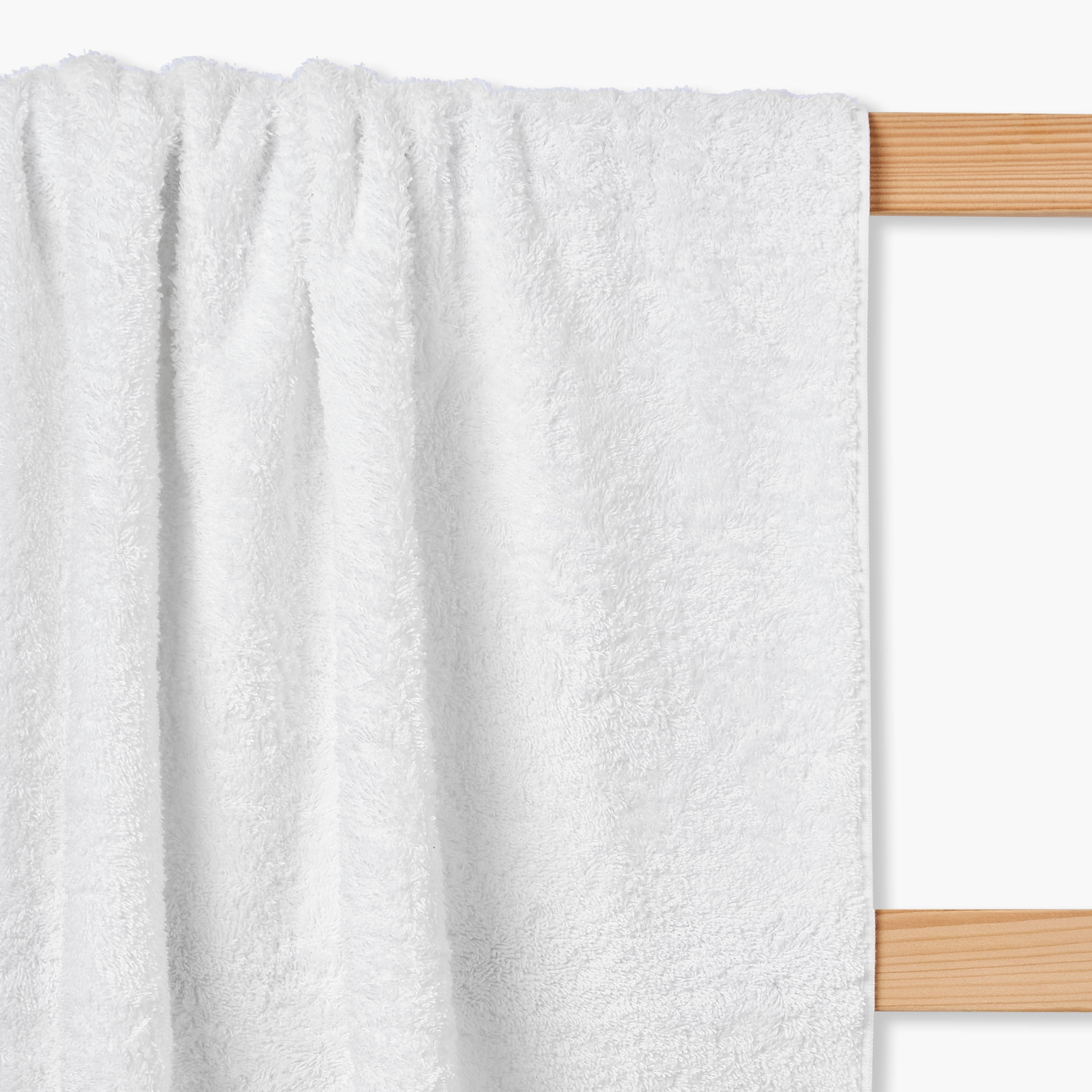 Luxury Egyptian Towel with Waffle border - White