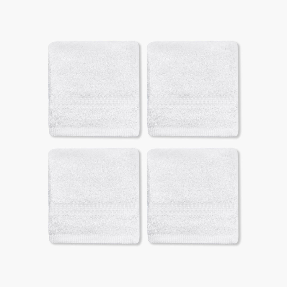 Pack of 4 Luxury Egyptian Towel with Waffle border