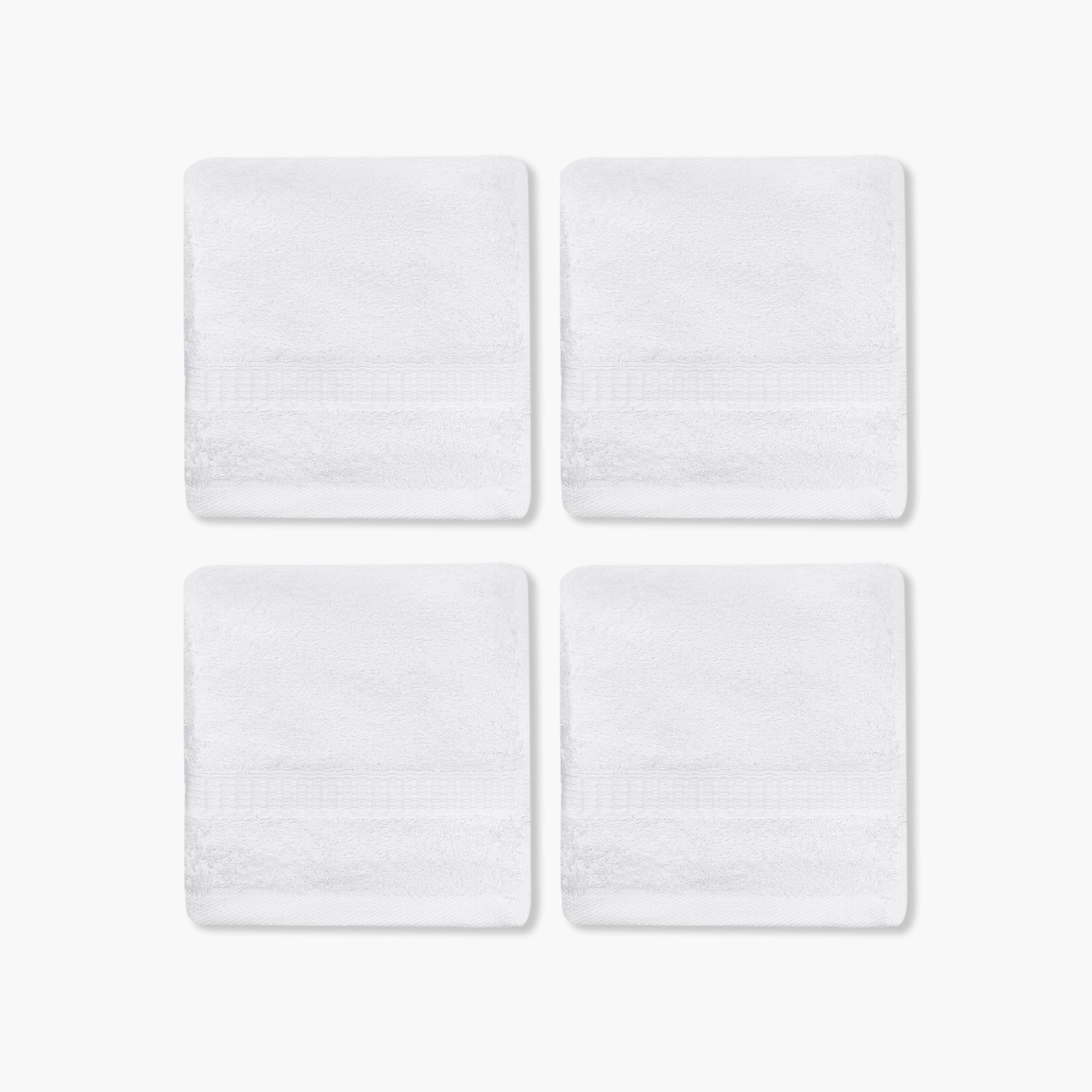 Pack of 4 Luxury Egyptian Towel with Waffle border
