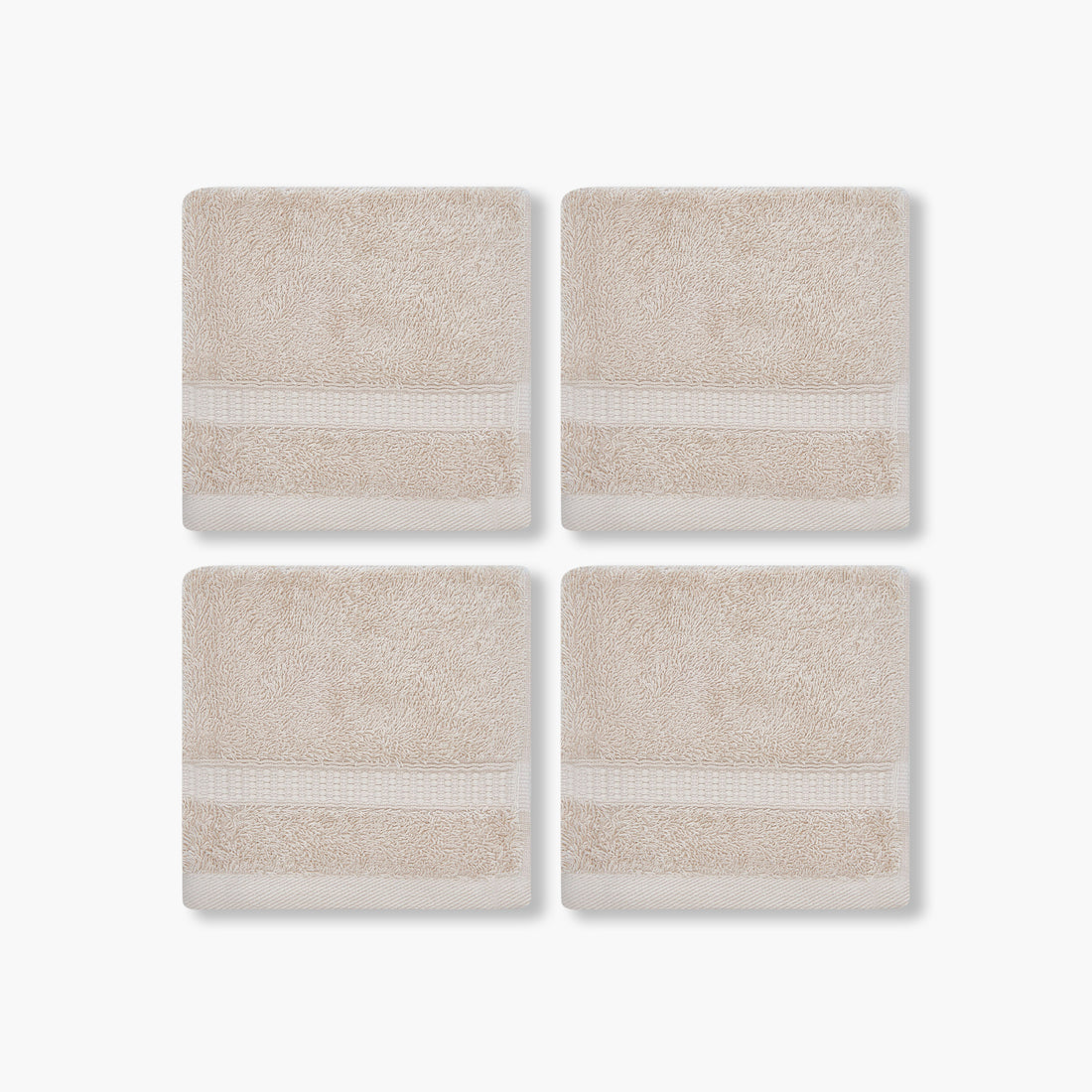 Pack of 4 Luxury Egyptian Towel with Waffle border