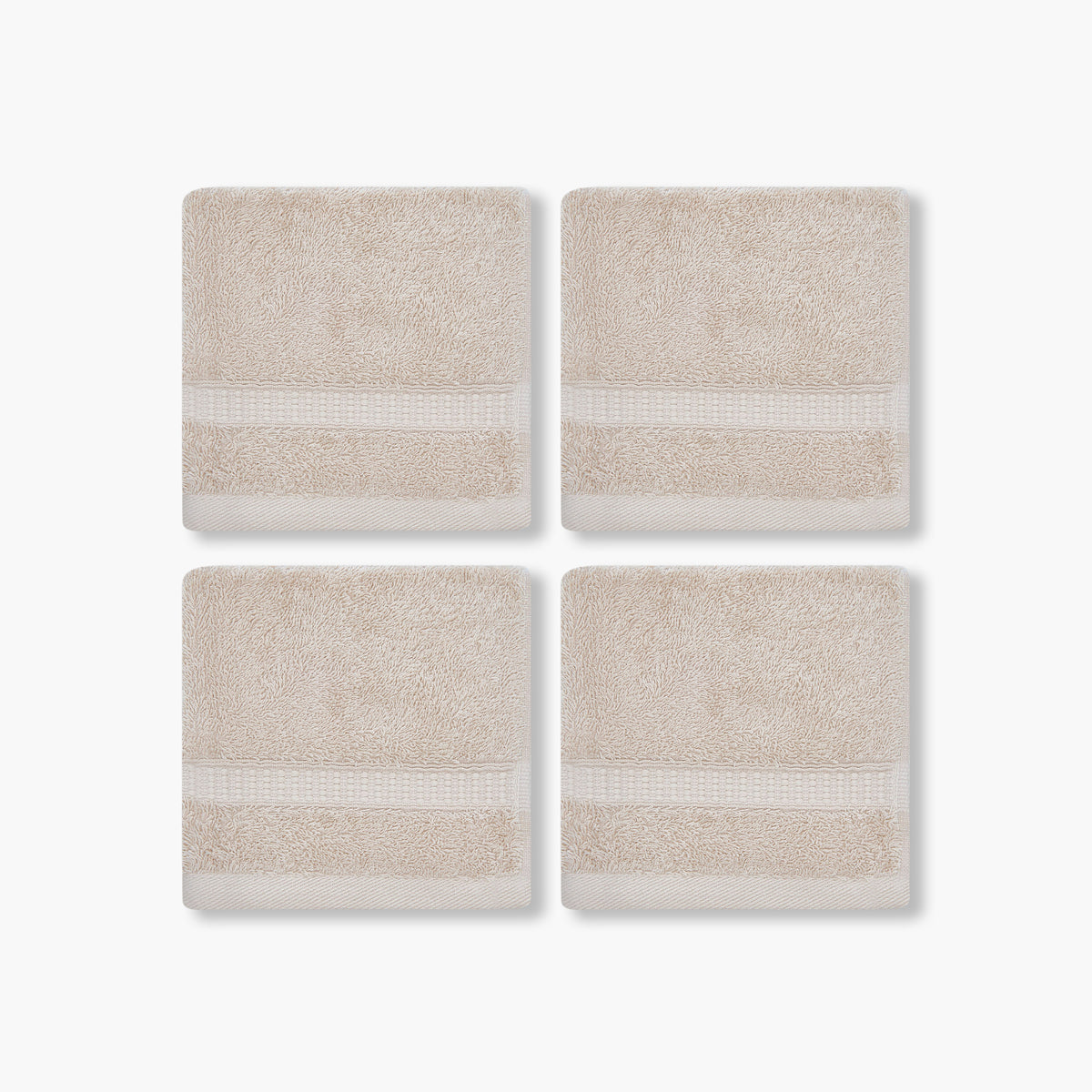 Pack of 4 Luxury Egyptian Towel with Waffle border