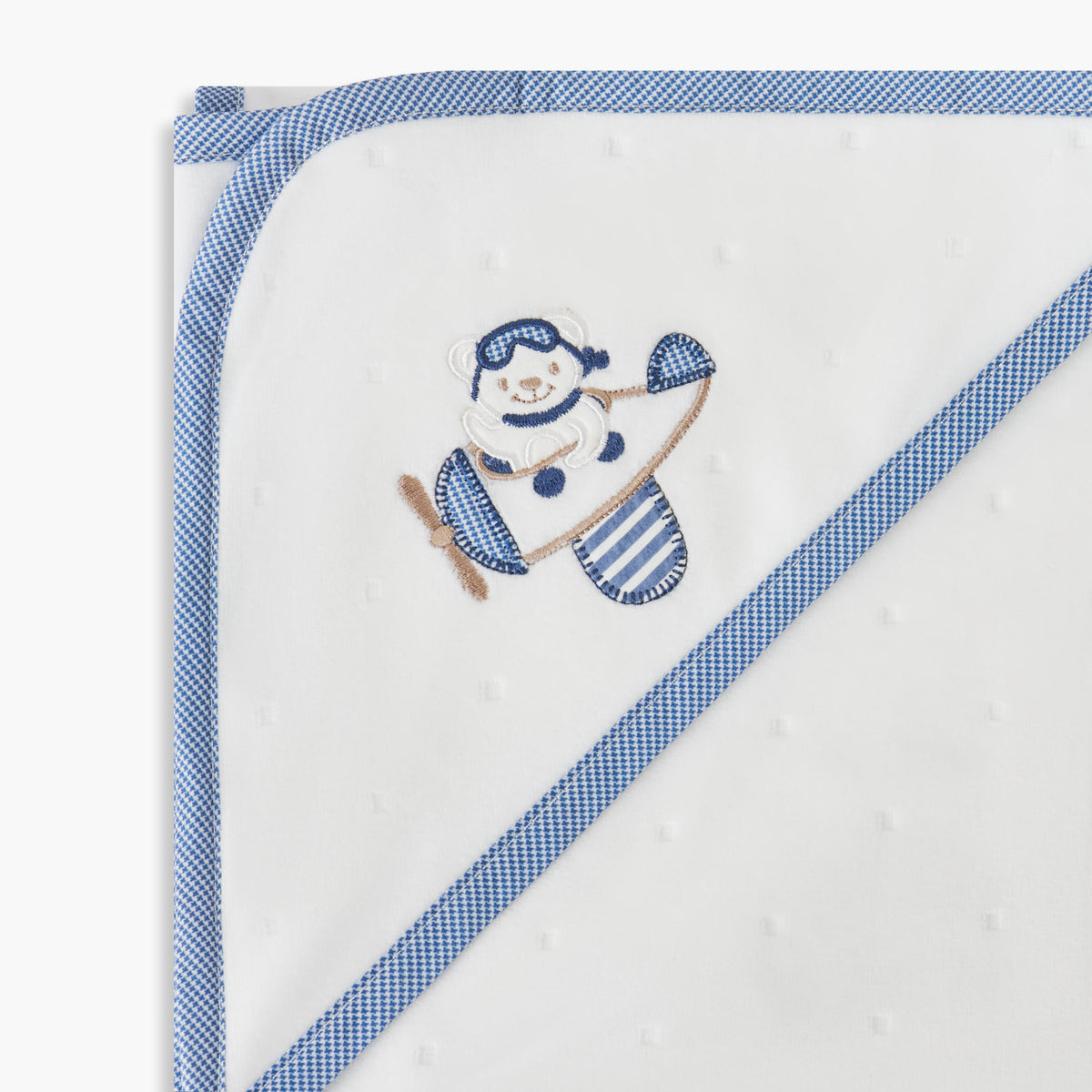 Giggles Receiving Blanket with Hood, 80x80 cm