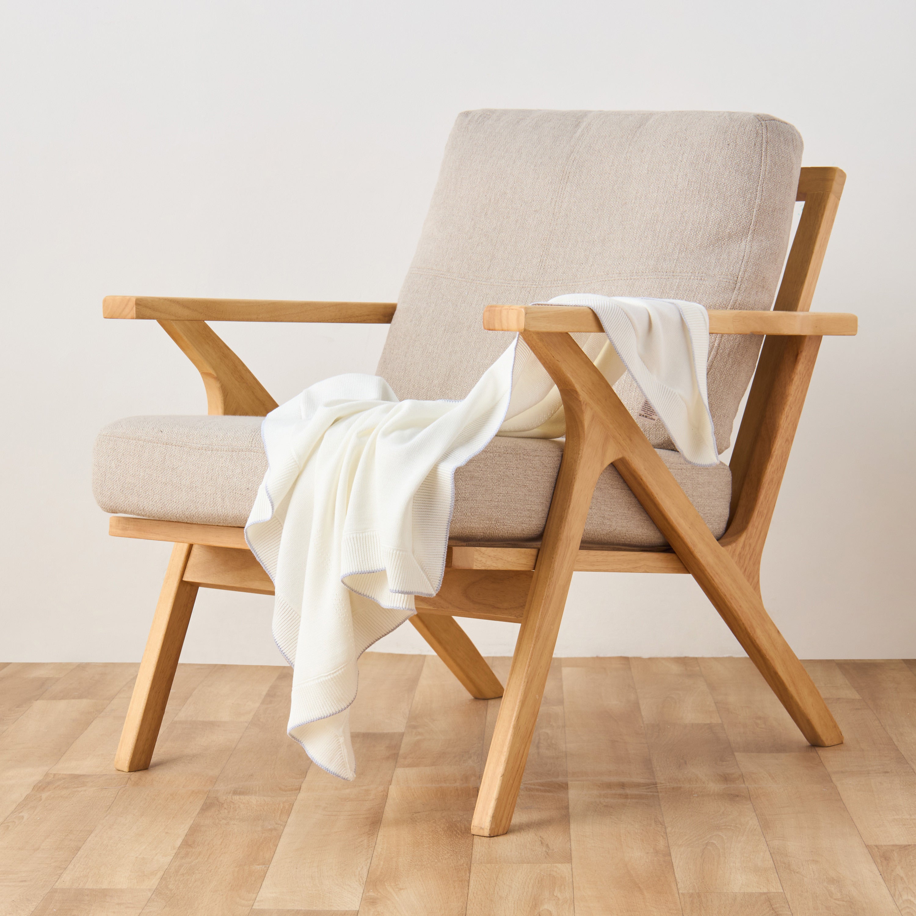 Pack of 3 Juniors Receiving Blanket with Ribbed Design, 80x100 cm