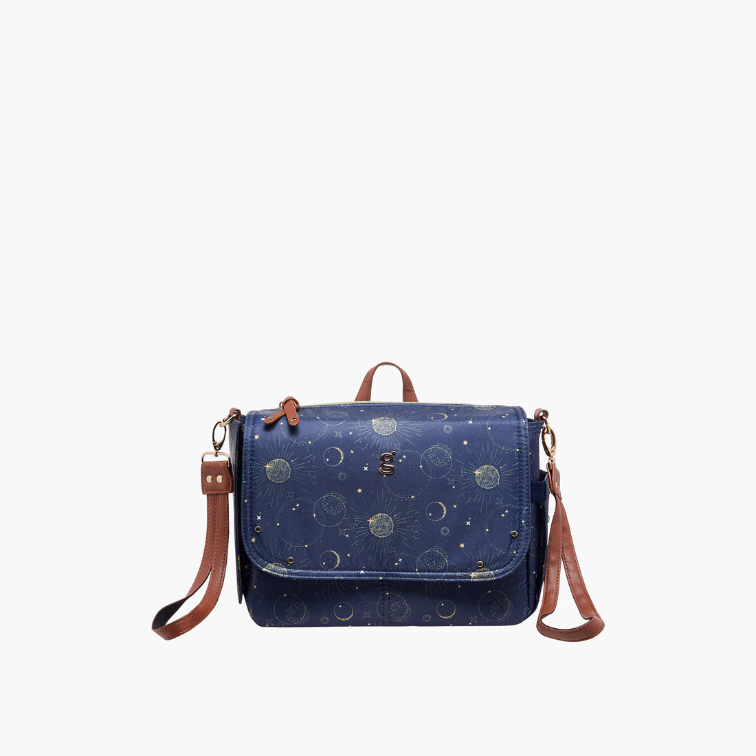 Juniors Space Print Diaper Bag with Changing Mat