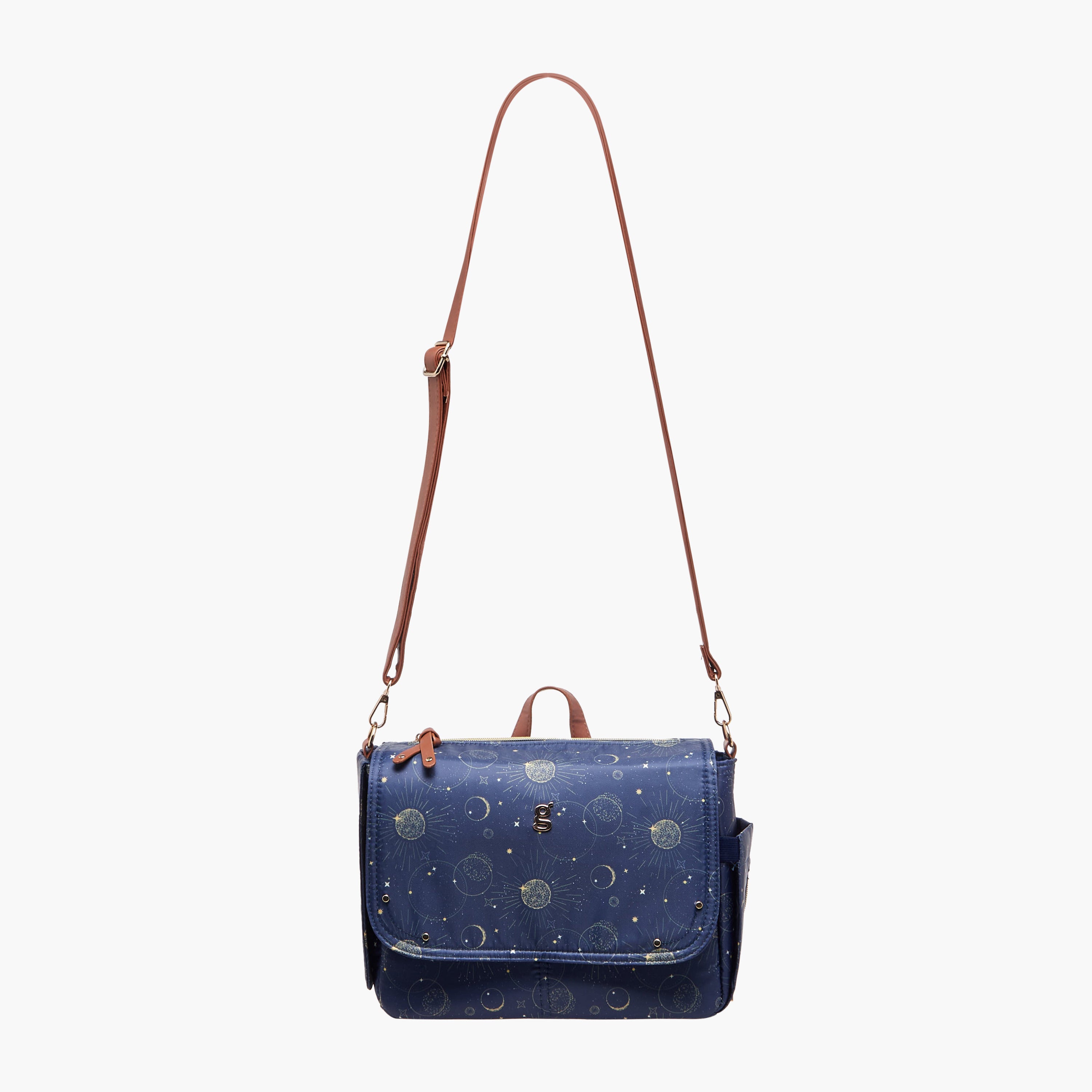 Juniors Space Print Diaper Bag with Changing Mat