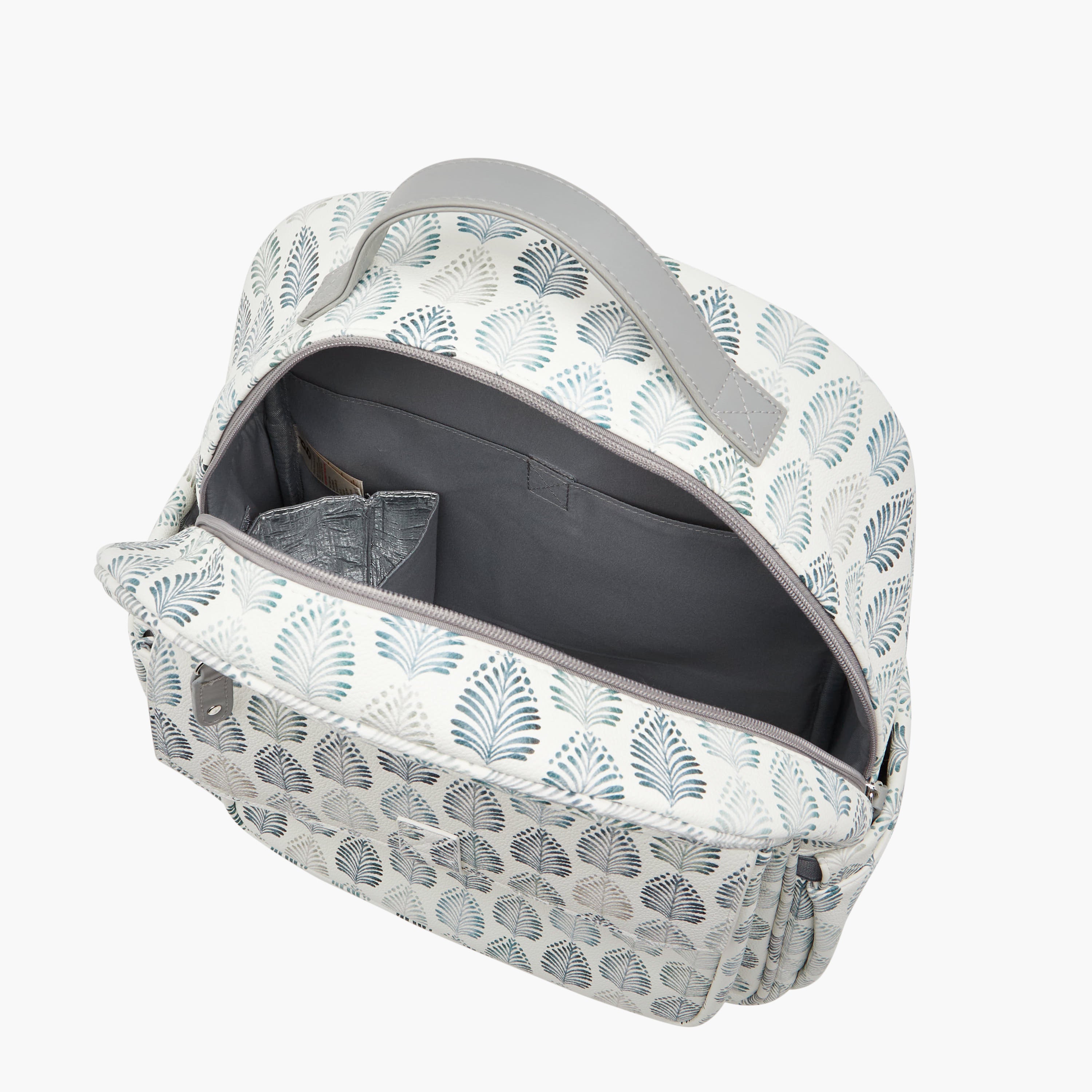 Giggles Ikkat Print Diaper Backpack with Changing Mat
