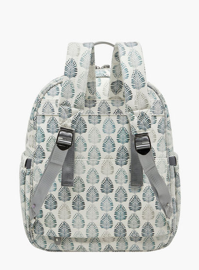 Giggles Ikkat Print Diaper Backpack with Changing Mat-baby-gear-diaperbags-image-5
