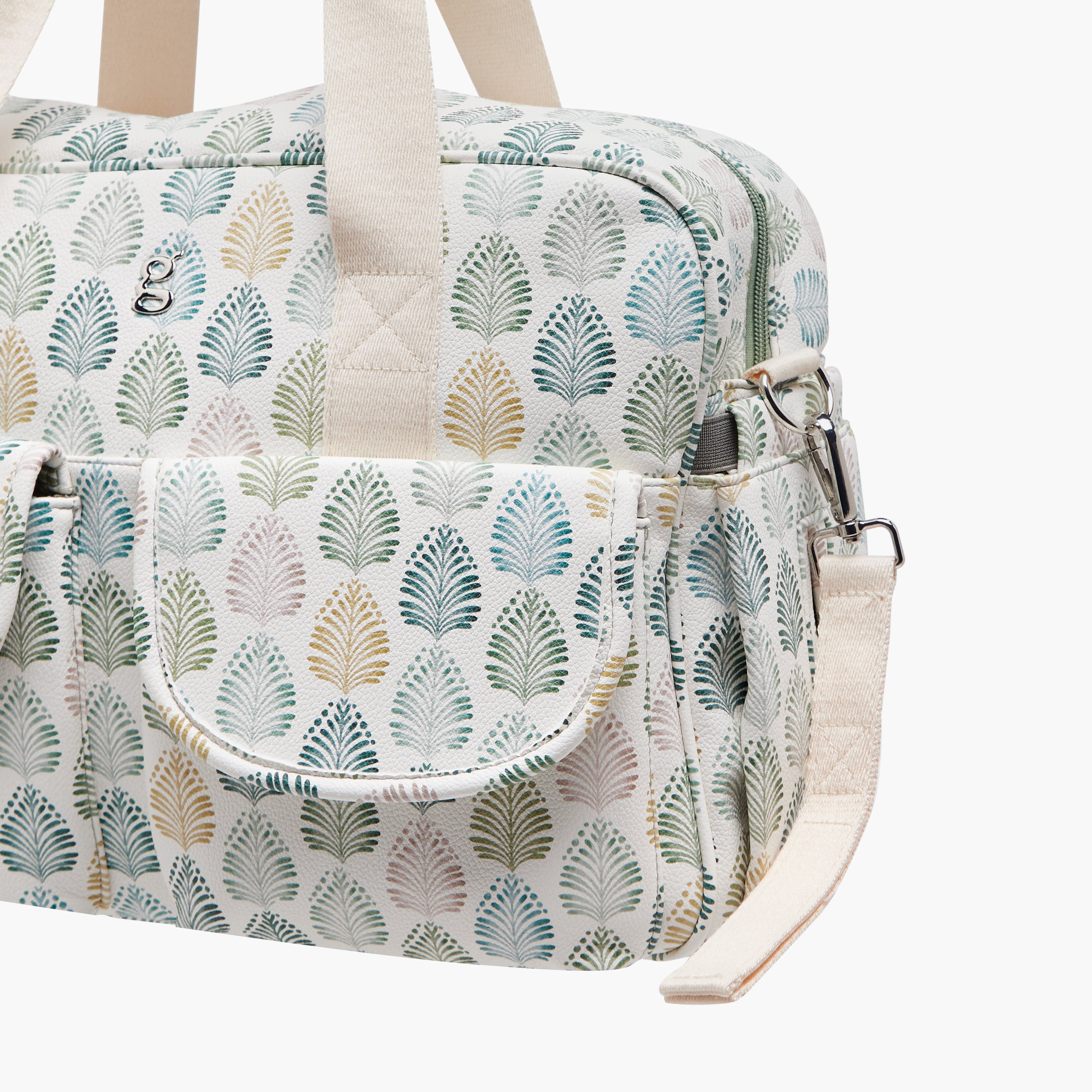 Giggles Printed Diaper Bag with Zip Closure