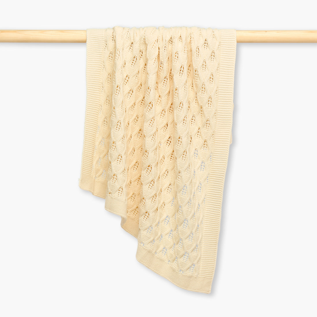 Giggles Receiving Blanket with Knitted Texture, 100x80 cm
