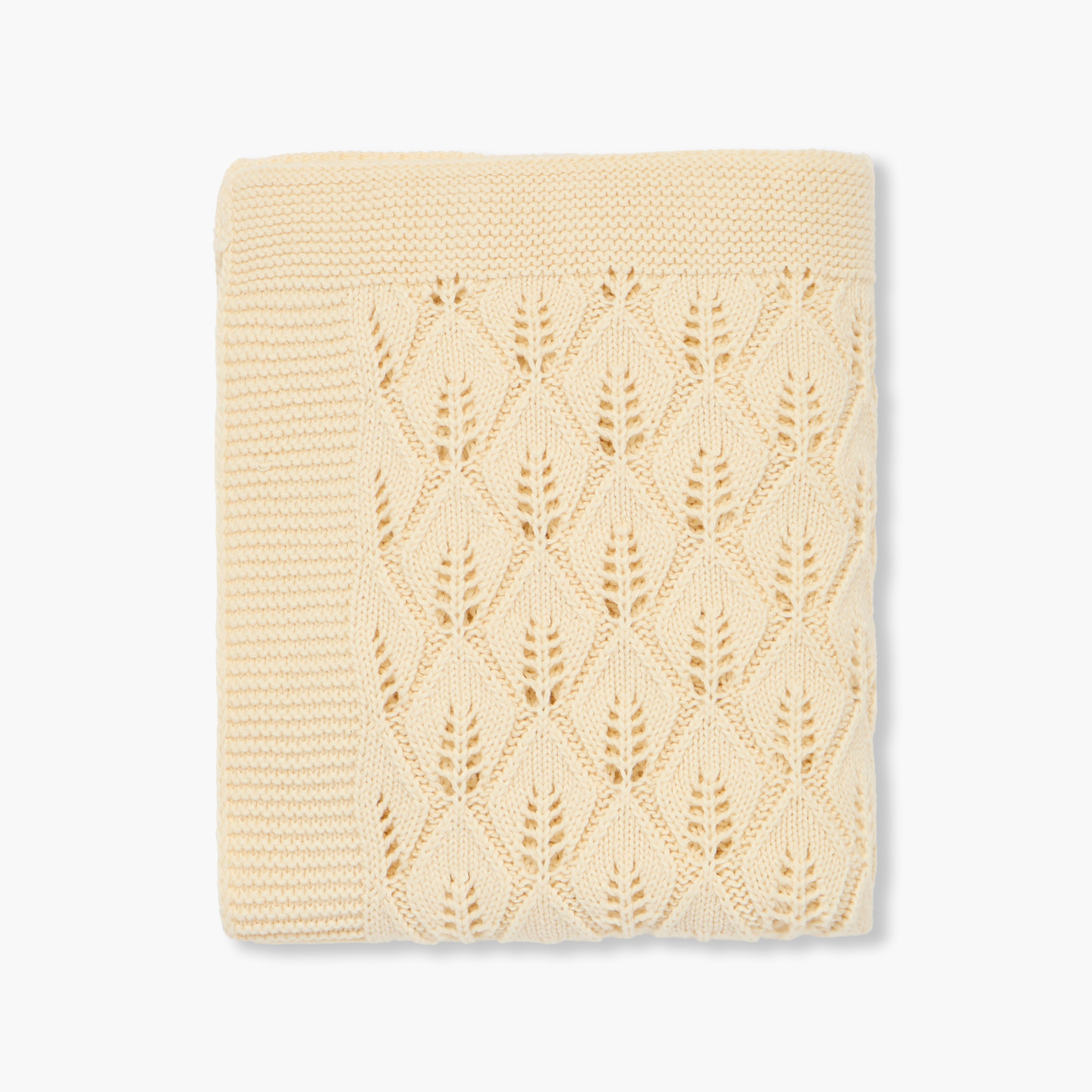 Giggles Receiving Blanket with Knitted Texture, 100x80 cm