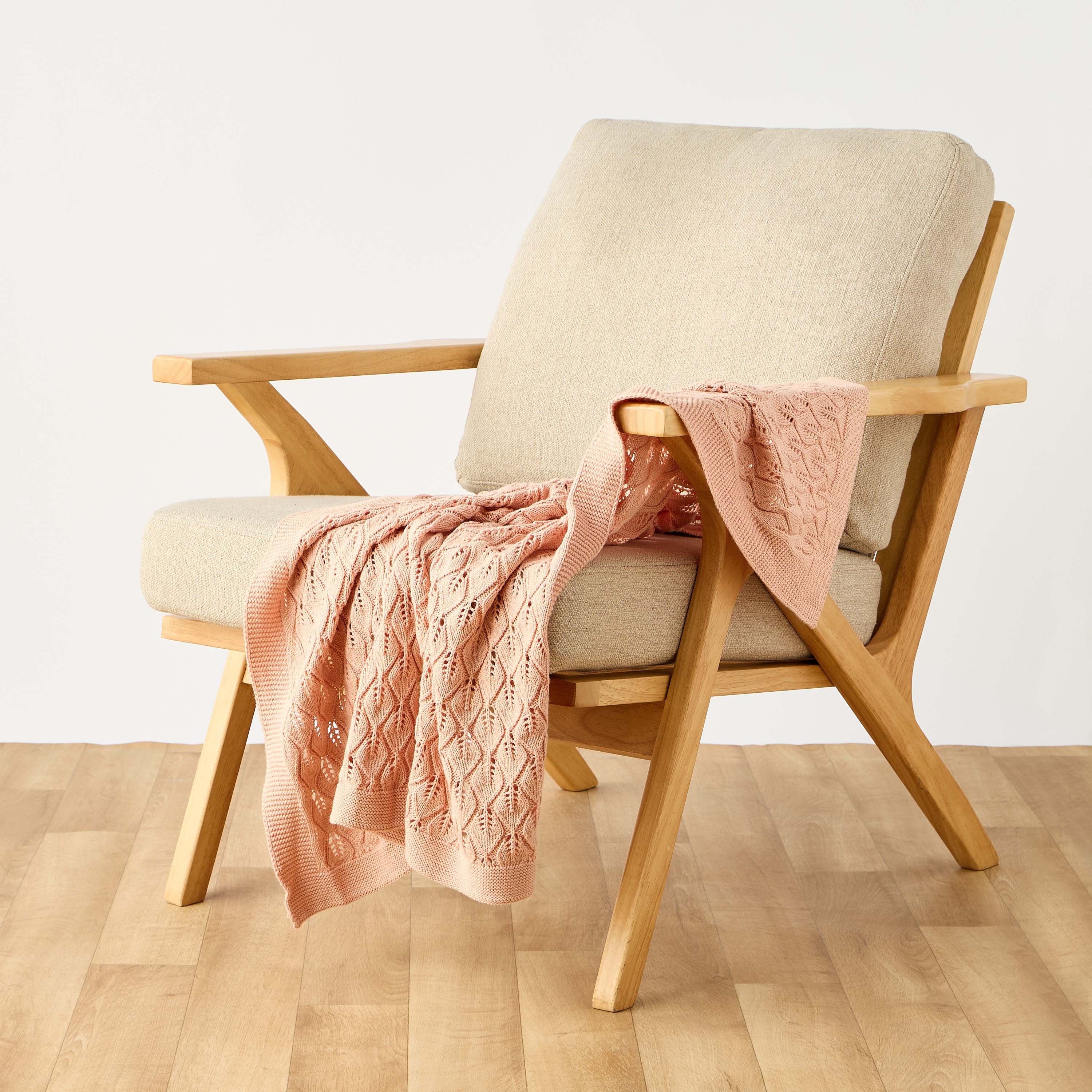 Giggles Receiving Blanket with Knitted Texture, 100x80 cm