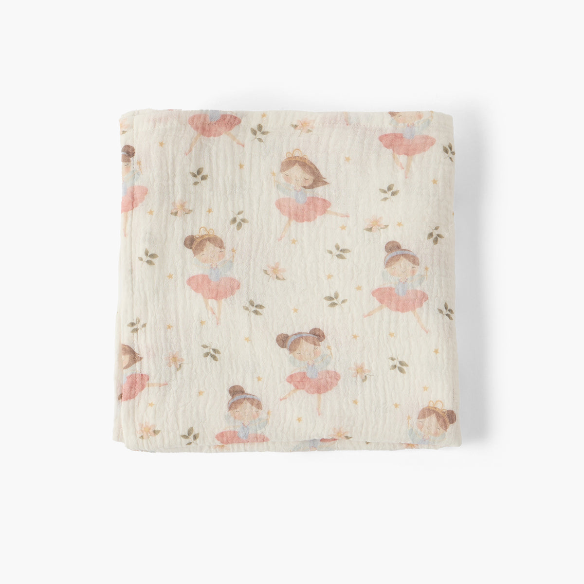 Juniors Baby Swaddle with Ballerina Print, 100x100 cm