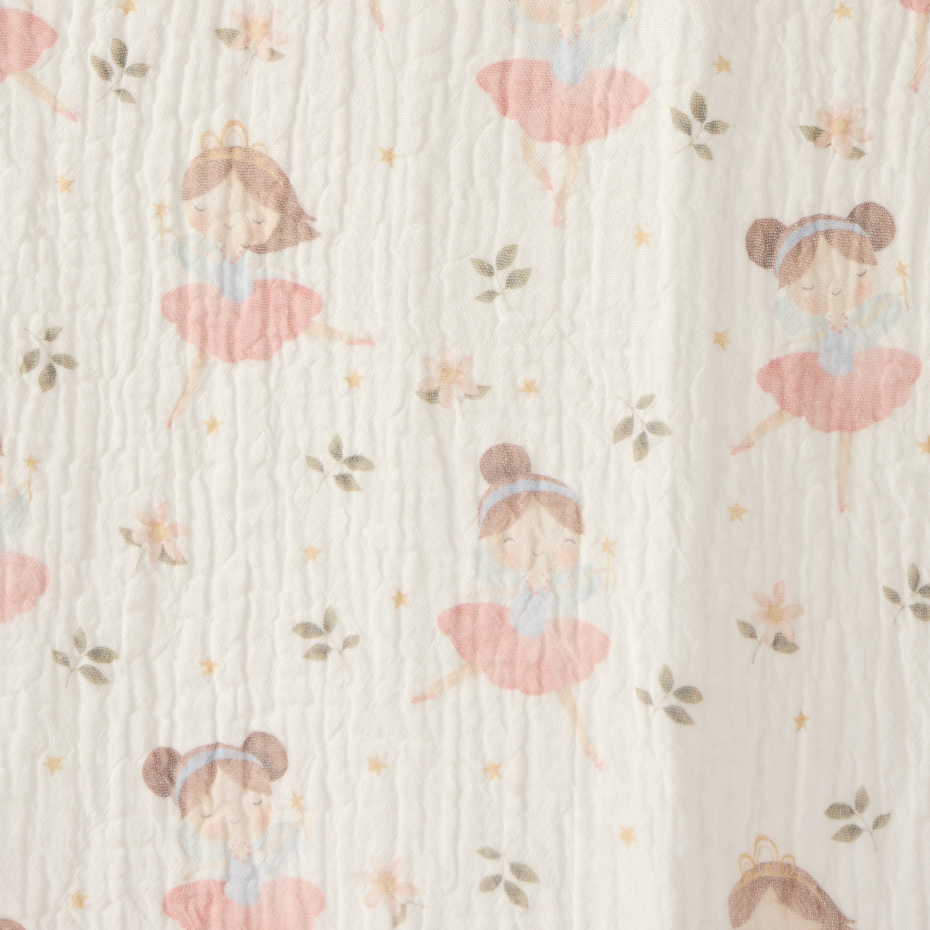 Juniors Baby Swaddle with Ballerina Print, 100x100 cm