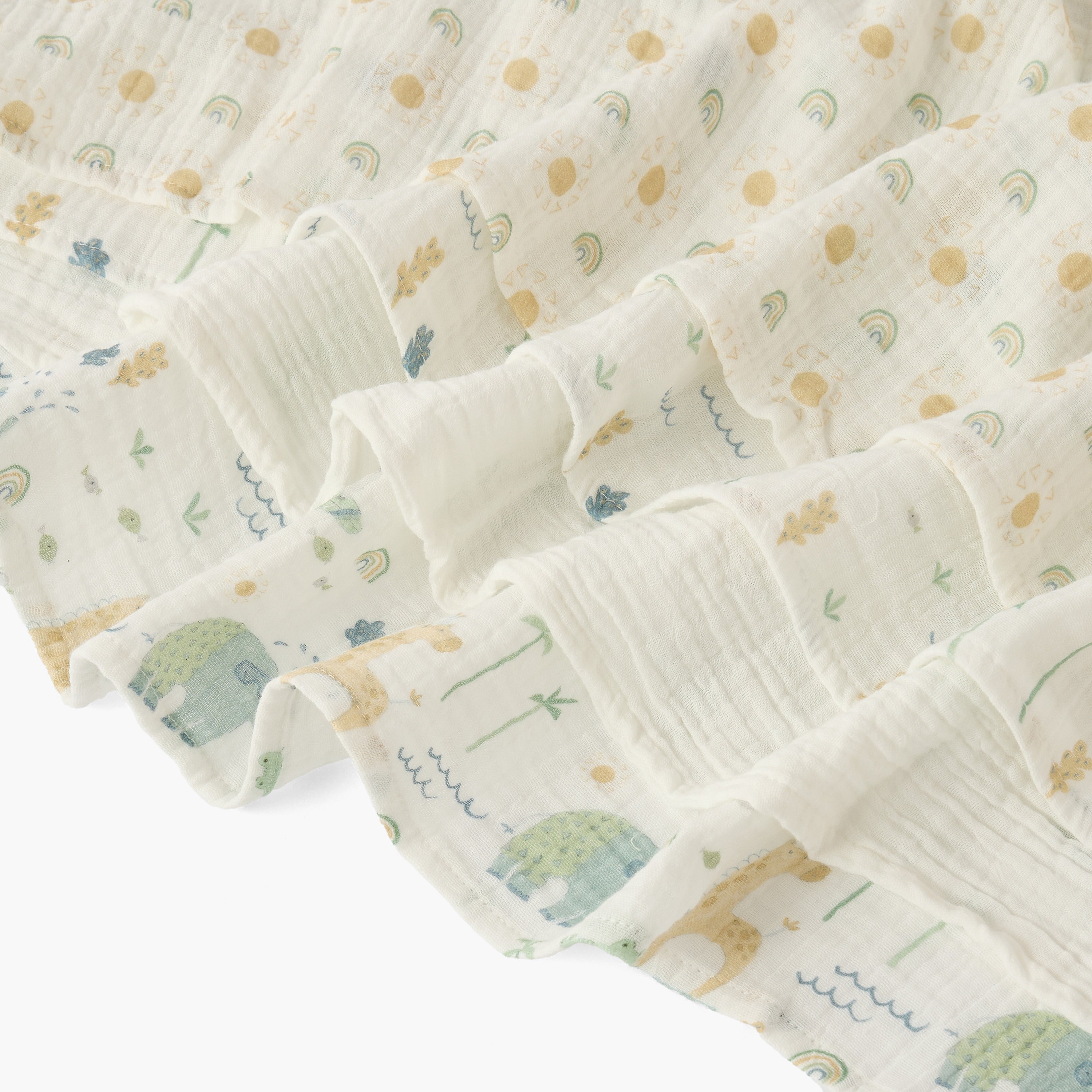 Pack of 4 Juniors Baby Swaddle with Assorted Print, 100x100 cm