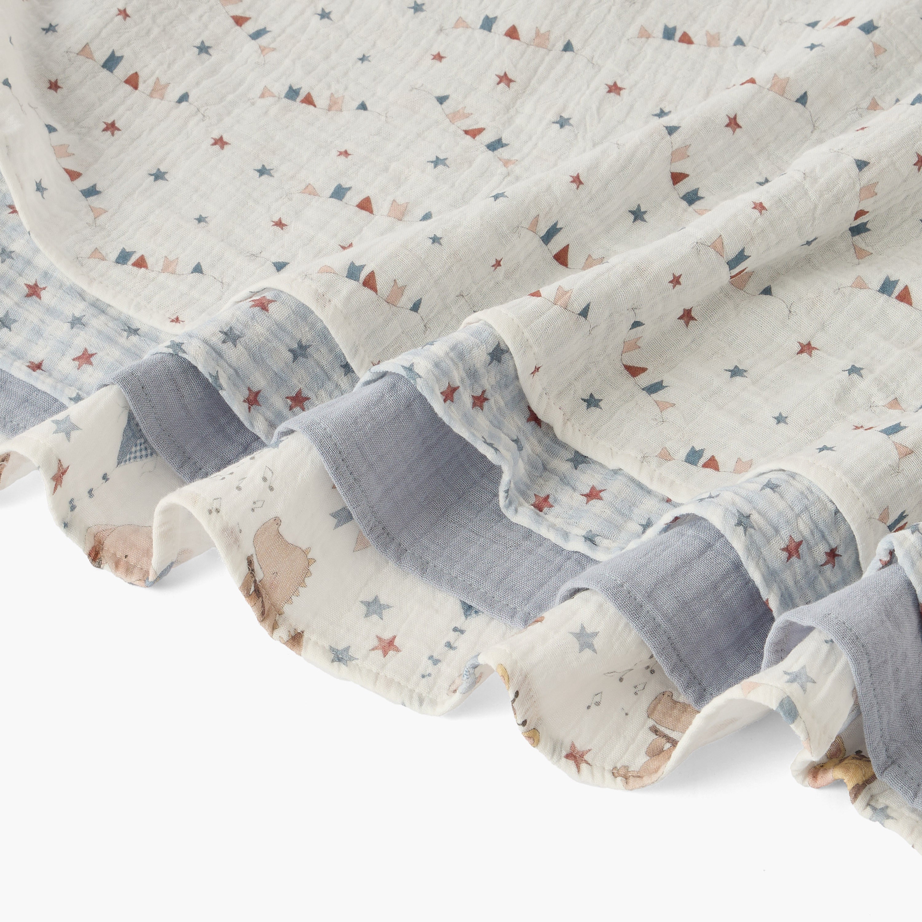 Pack of 4 Juniors Baby Swaddle with Assorted Print, 100x100 cm