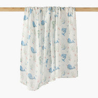 Juniors Baby Swaddle with Print, 120x120 cm-undefined-image-1