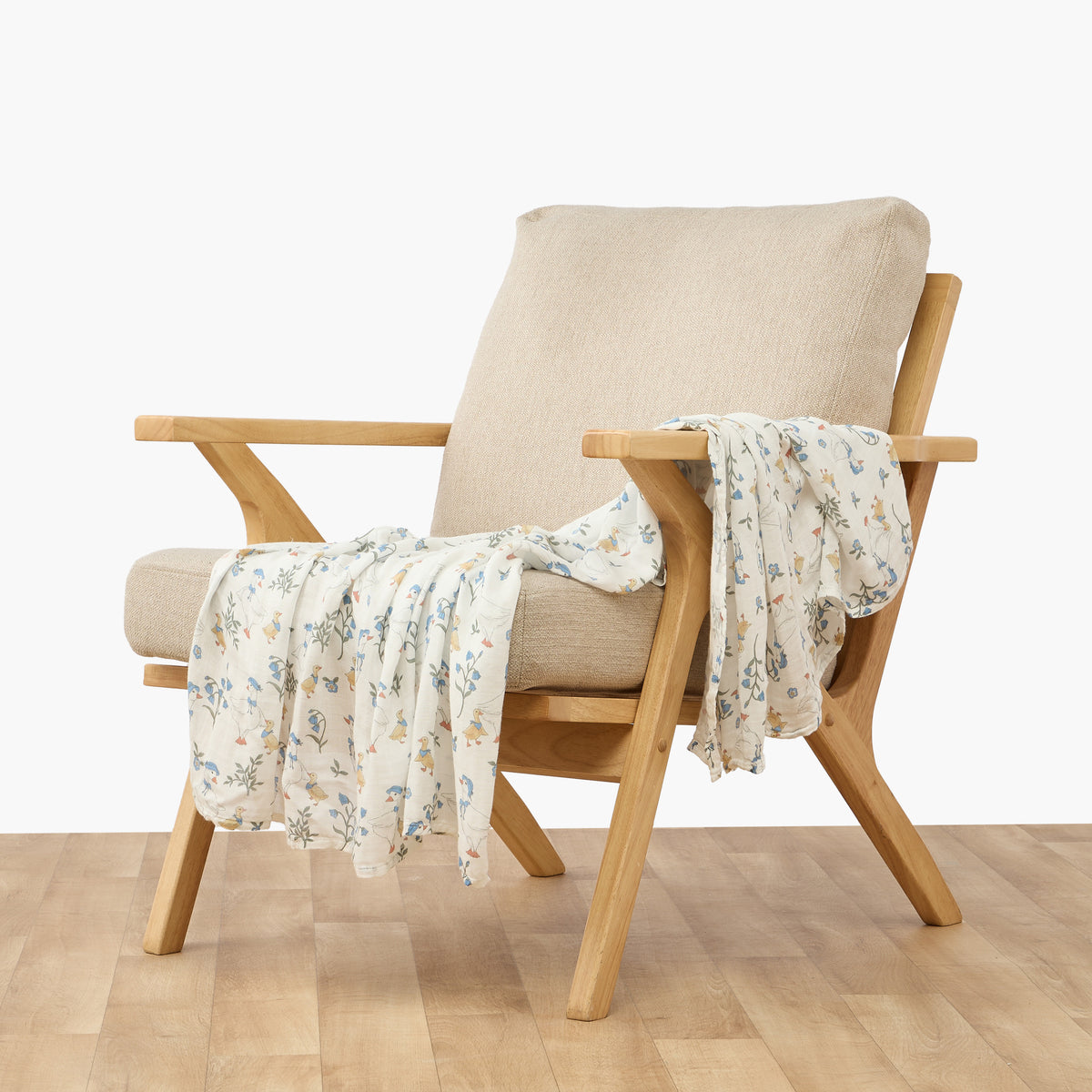 Juniors Baby Swaddle with Print, 120x120 cm