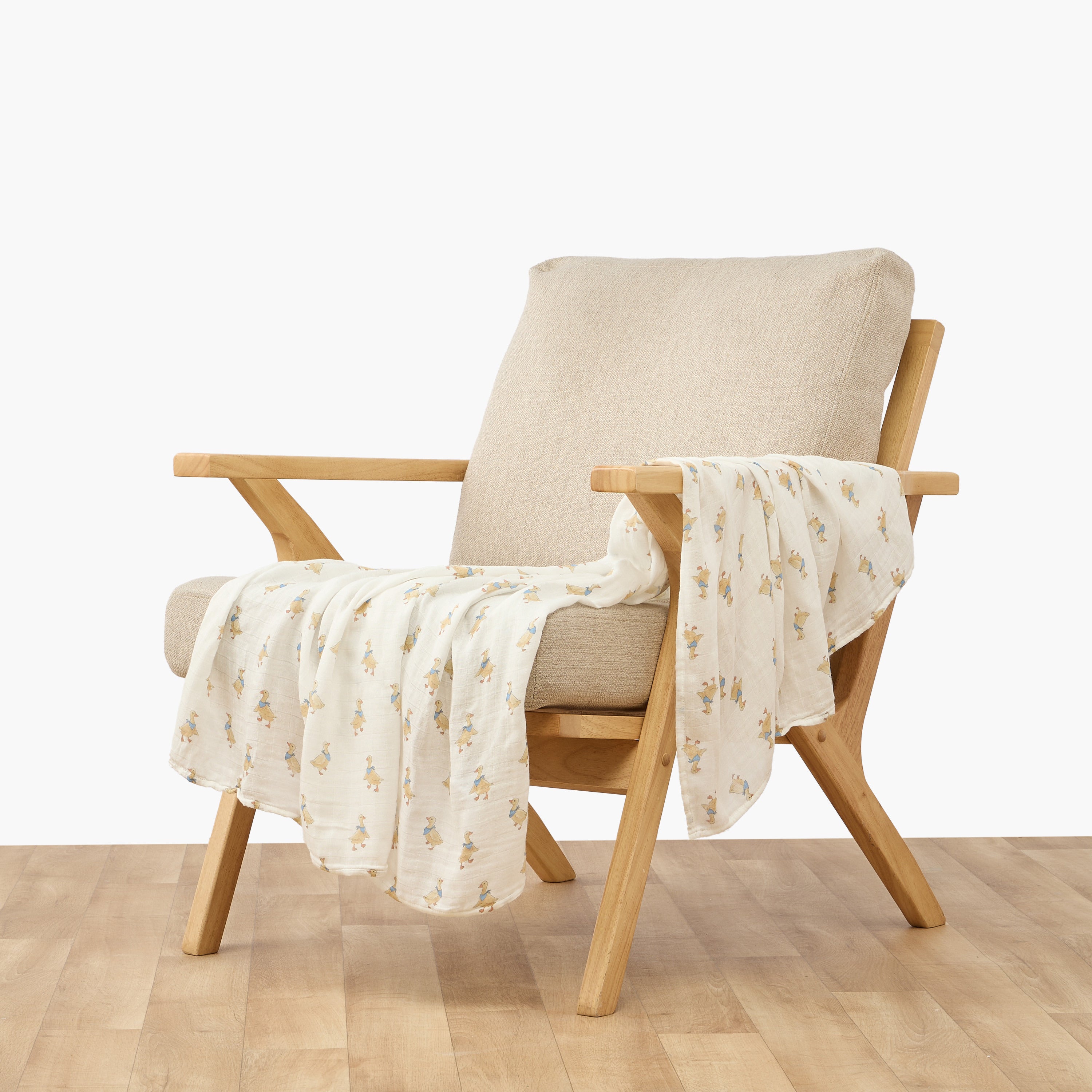 Pack of 3 Juniors Baby Swaddle with Print, 120x120 cm