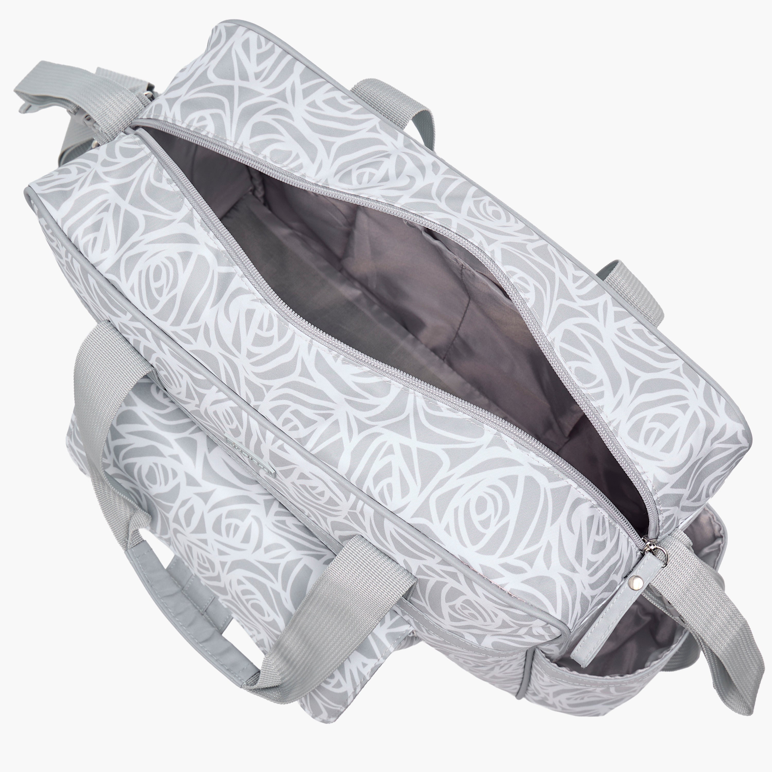 Juniors Diaper Bag with Abstract Rose Print, 38x13x28 cm