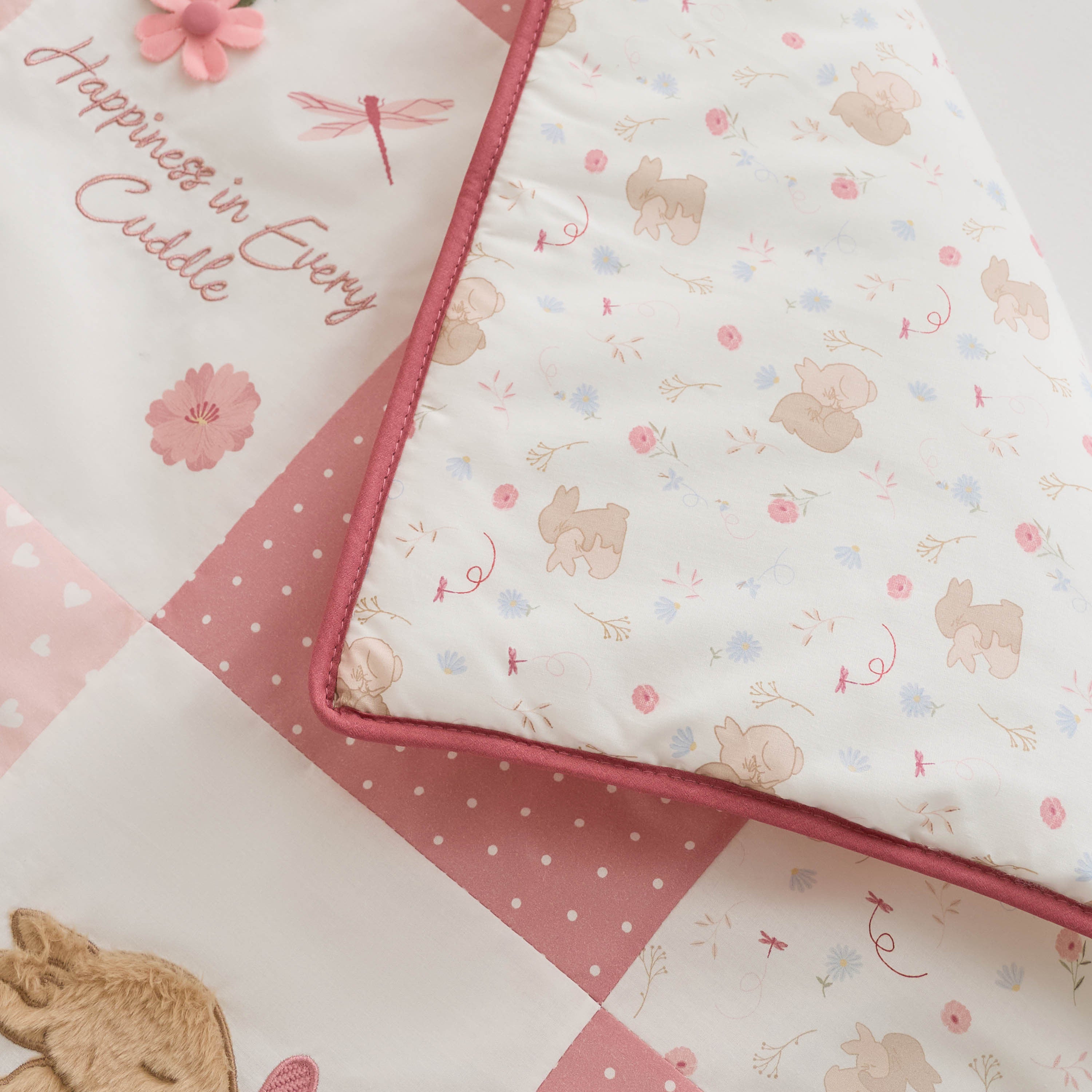 Juniors Baby Bedding Set with Bunny Print, 83x106 cm