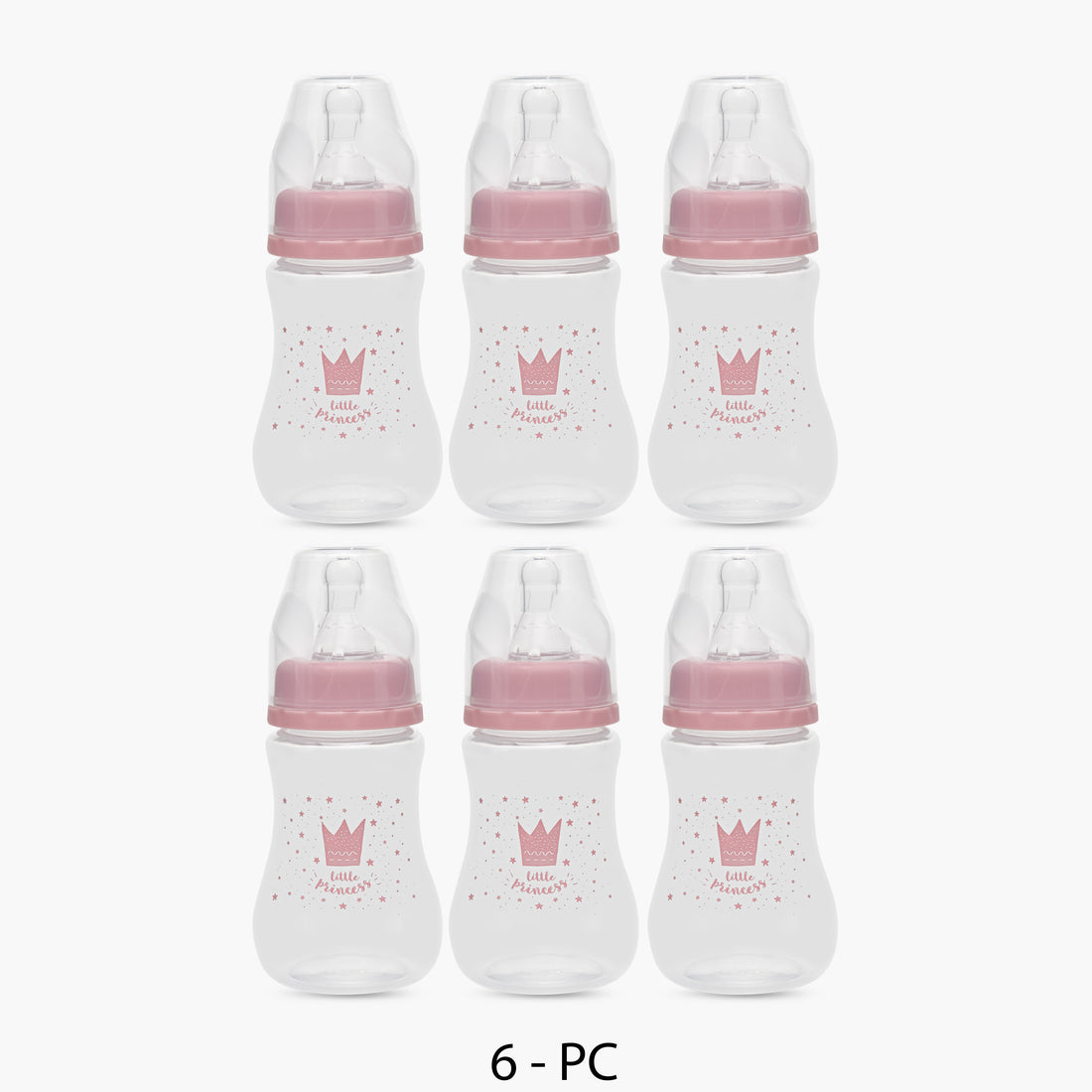 Pack of 6 Juniors Feeding Bottle with Anti-Colic Valve, 3 months+ - Feeding