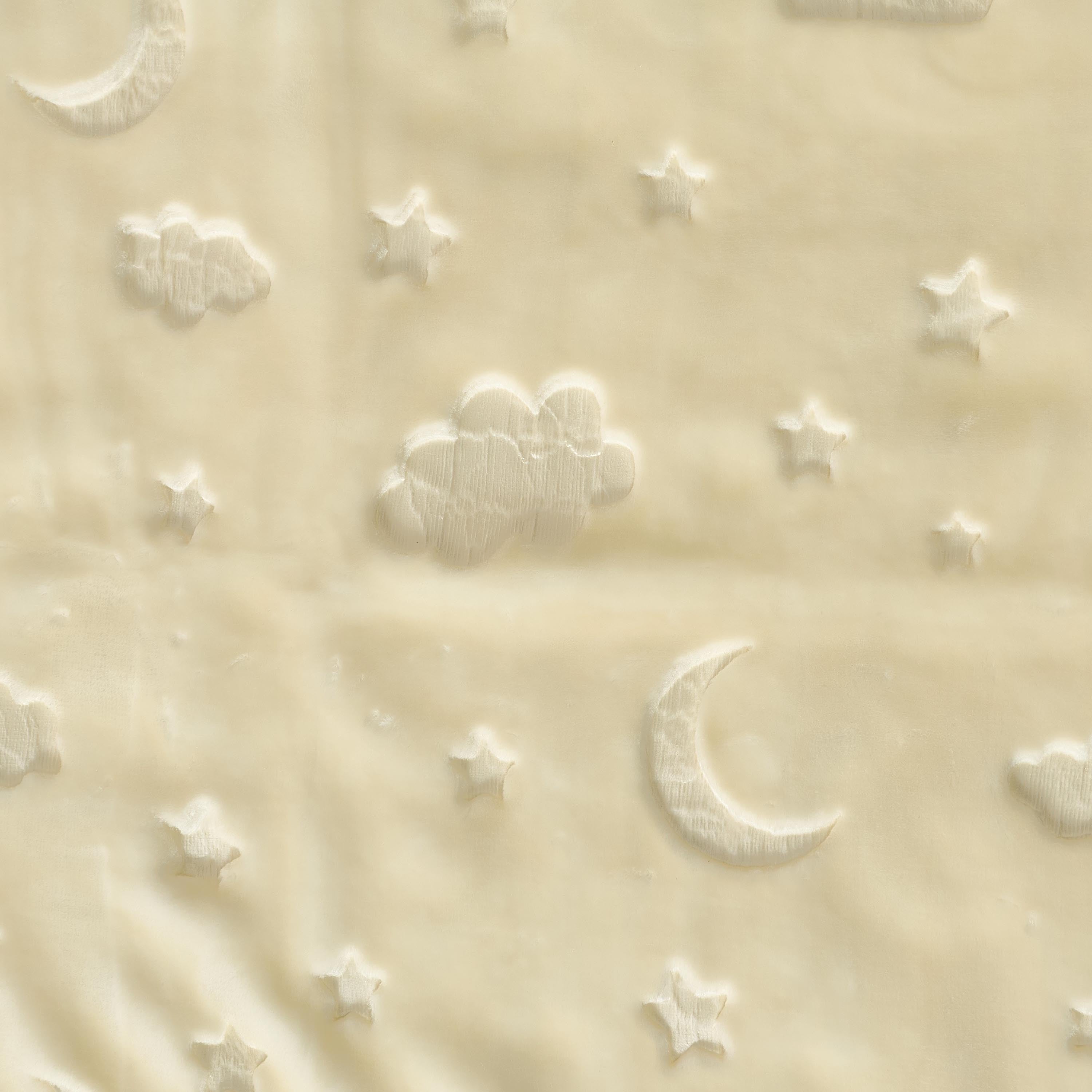Juniors Receiving Blanket with Embossed Moon and Star, 80x100 cm