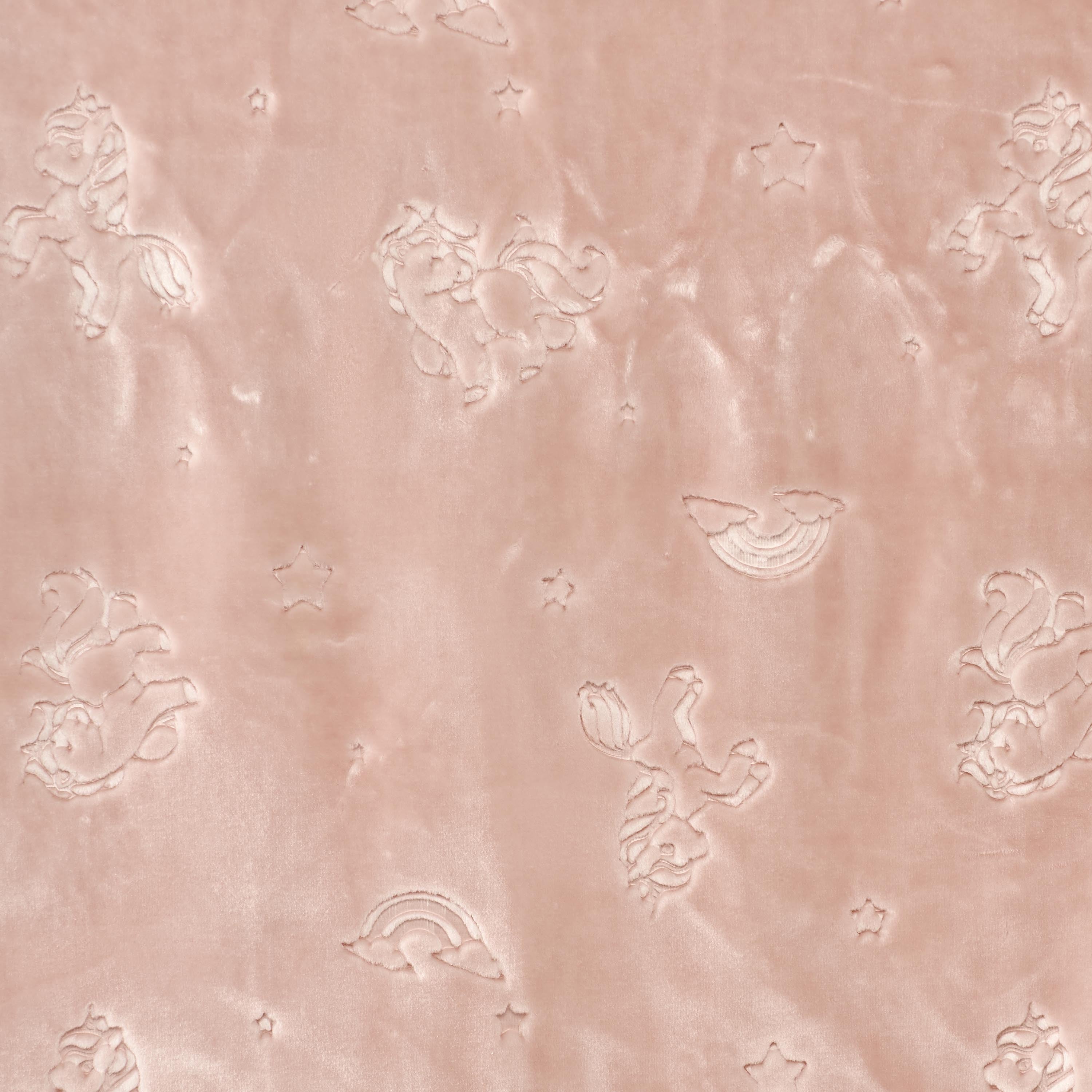 Juniors Receiving Blanket with Embossed Unicorns, 110x140 cm