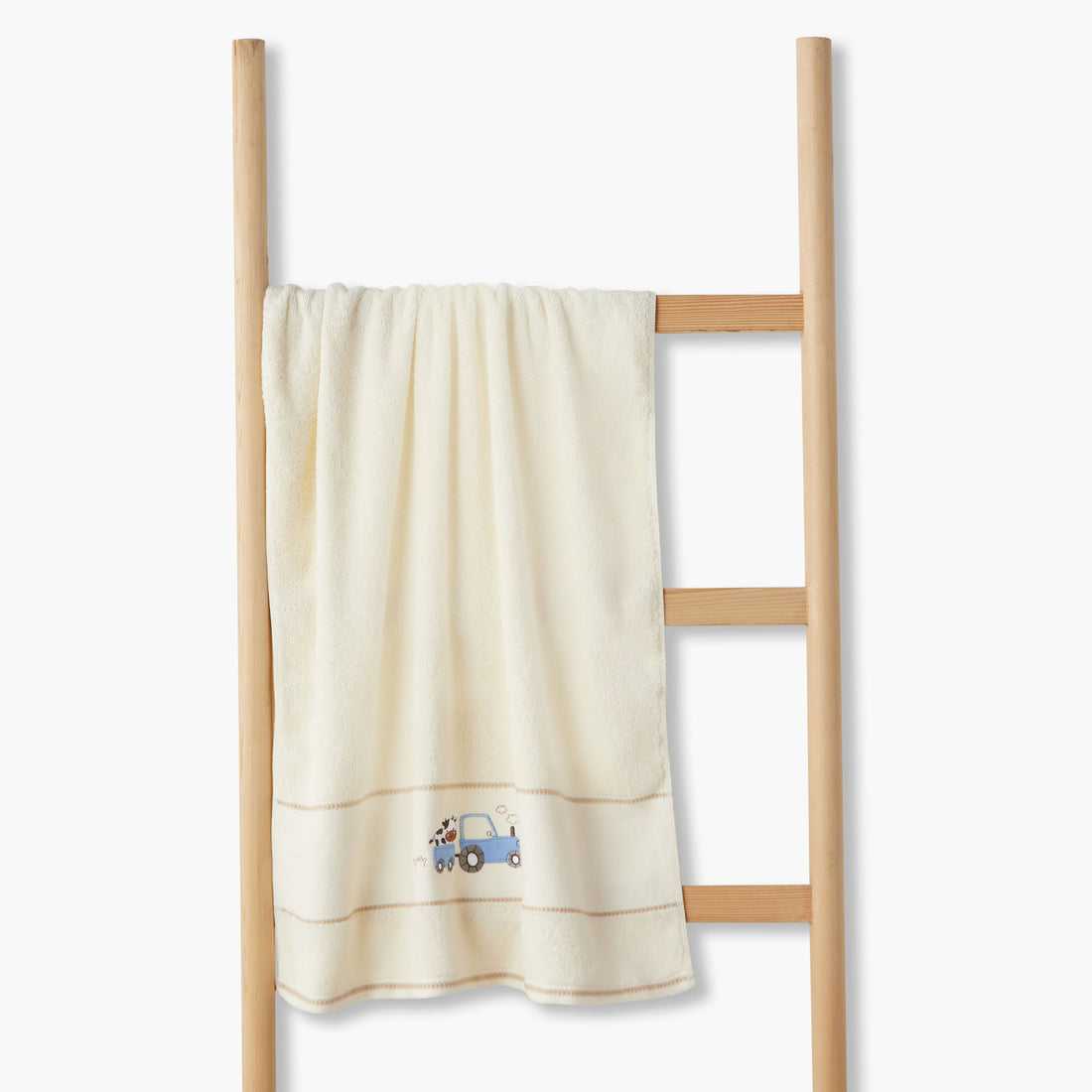 Juniors 120x60 Baby Towel with Farmhouse Embroidery - HomeBabyBath & CareTowels