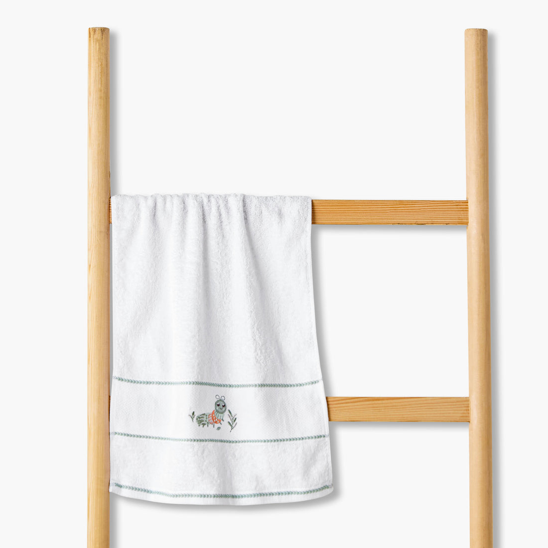 Juniors 38x76 cm Baby Towel with Caterpillar Embroidery - Baby