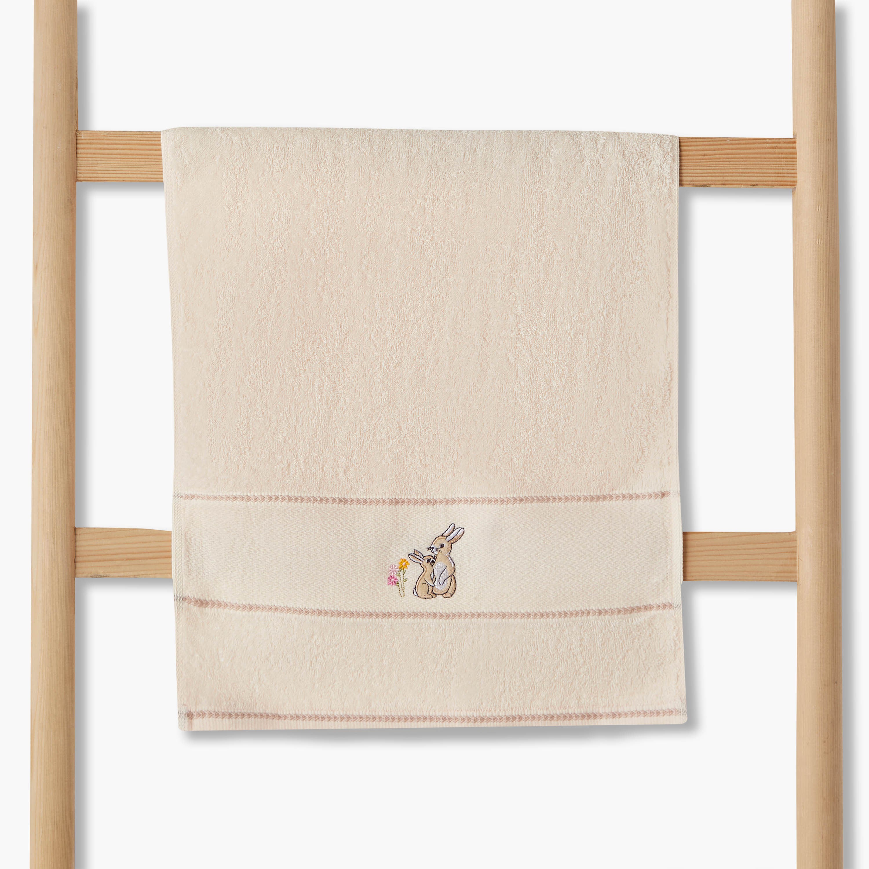 Juniors 38x76 cm Baby Towel with Bunny Embroidery - Baby