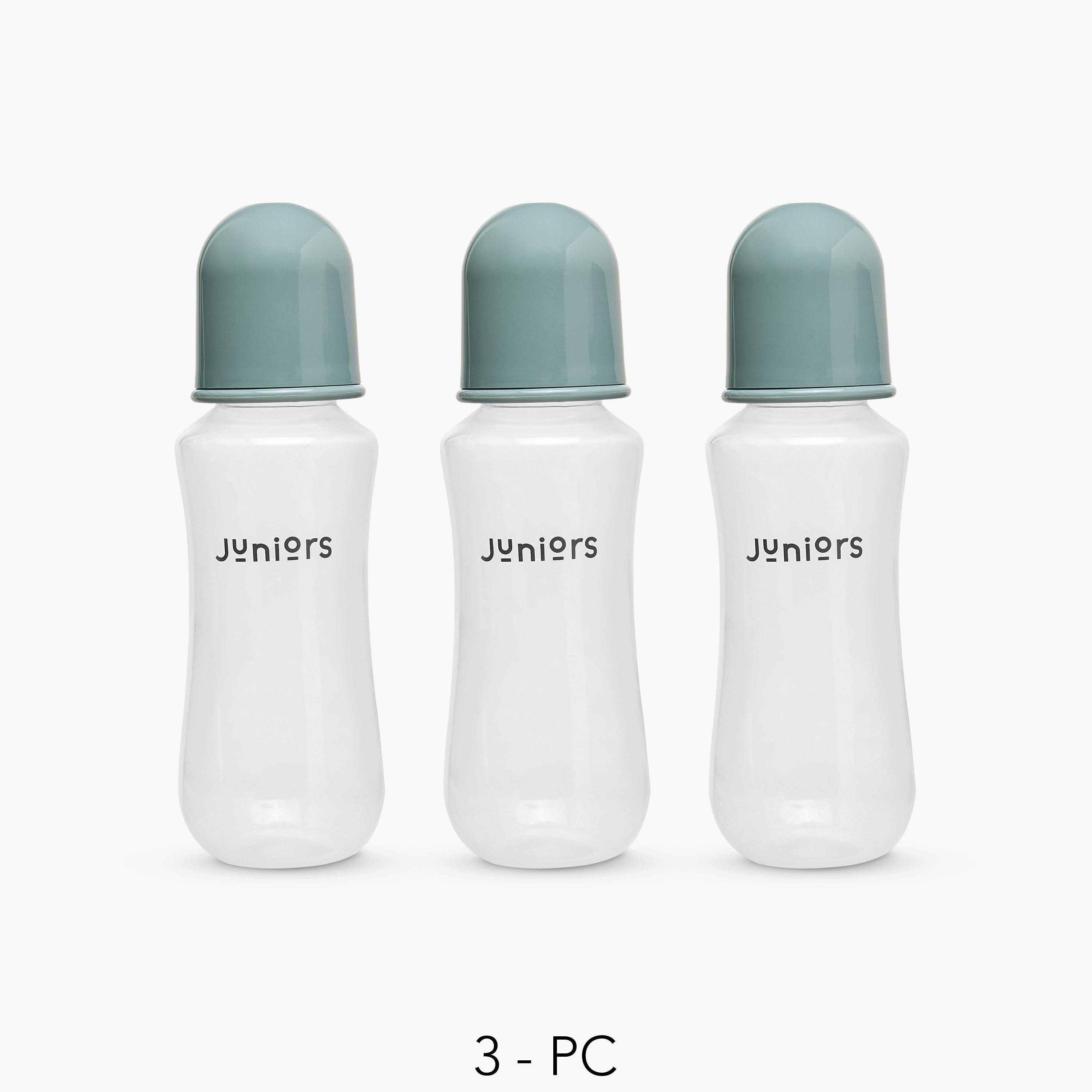 Pack of 3 Juniors Feeding Bottle with Dual Anti-Colic Valve, 250 ml - Feeding