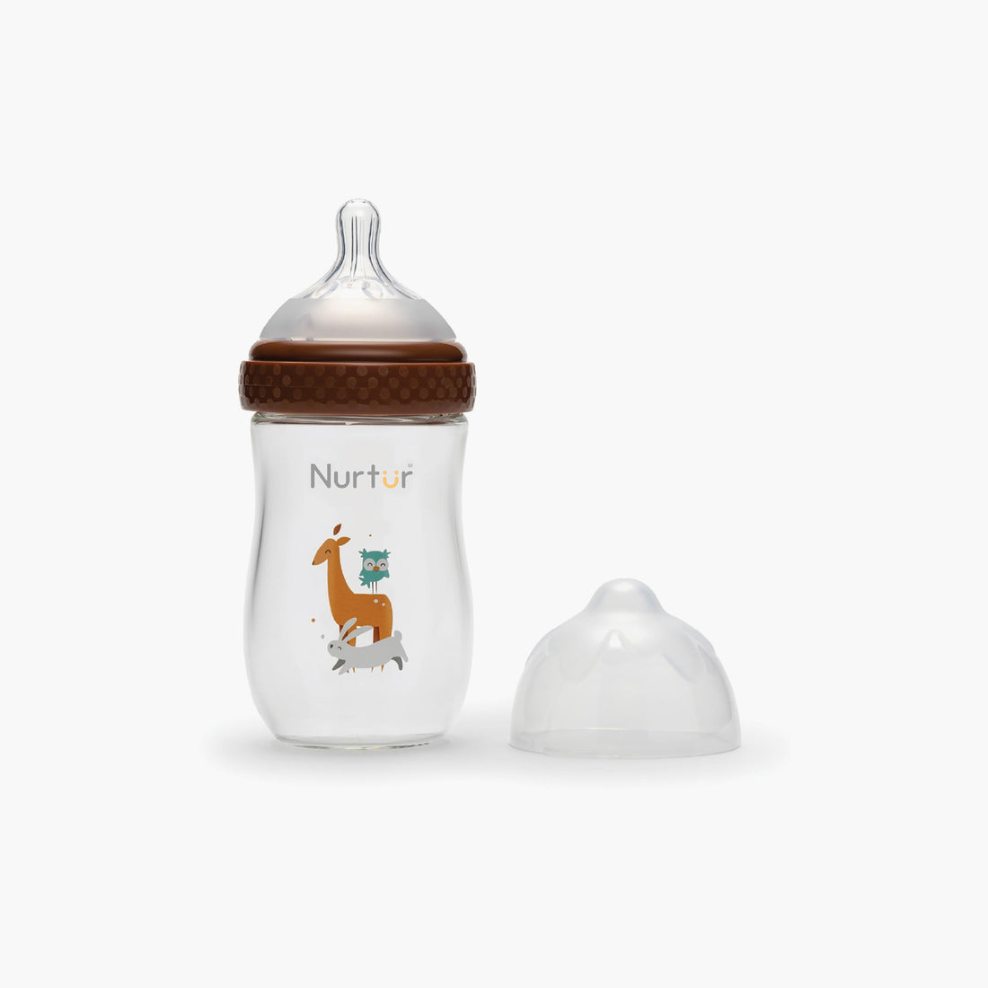 Nurtur Cozi Anti-Colic Feeding Bottle - 240 ml- Animals - HomeBabyFeedingFeeding BottlesBottles & Teats