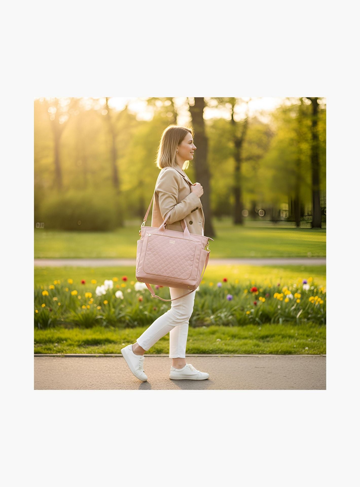 Little Story Diaper Shoulder Bag - Pink-baby-gear-diaperbags-image-6