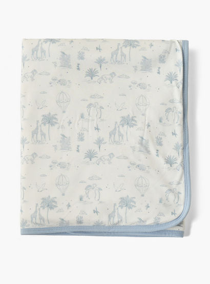 Giggles Velour Safari Print Raschel Blanket-baby-nursery-blanketsandswaddles-blanketsandquilts-image-3