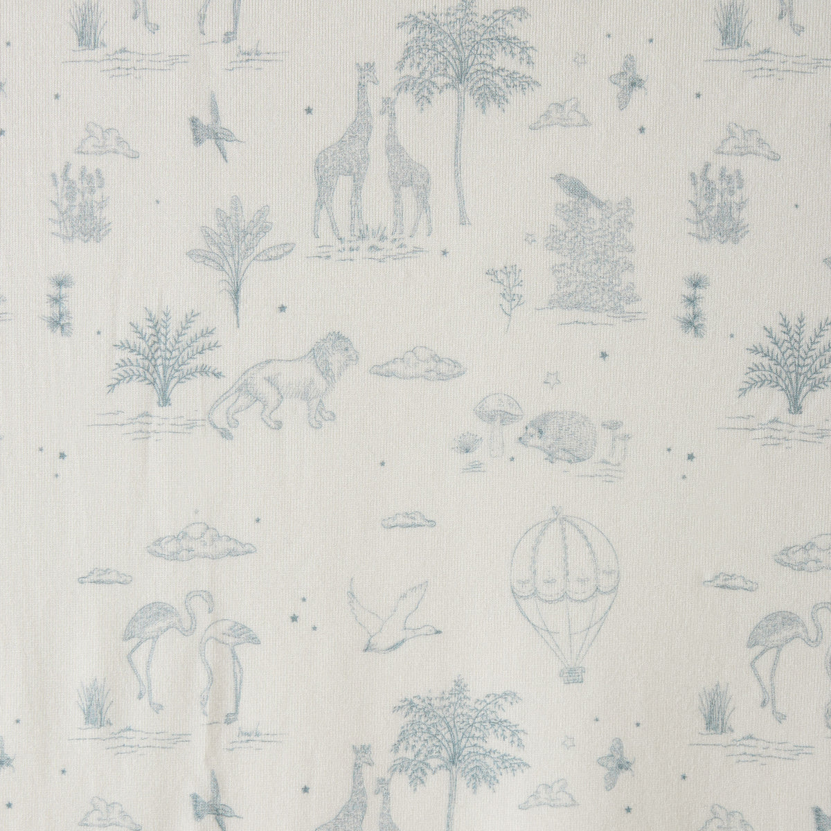 Giggles Velour Safari Print Raschel Blanket