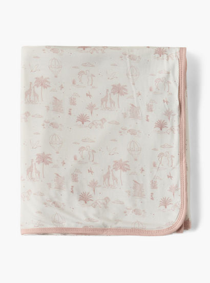 Giggles Velour Safari Print Raschel Blanket-baby-nursery-blanketsandswaddles-blanketsandquilts-image-3