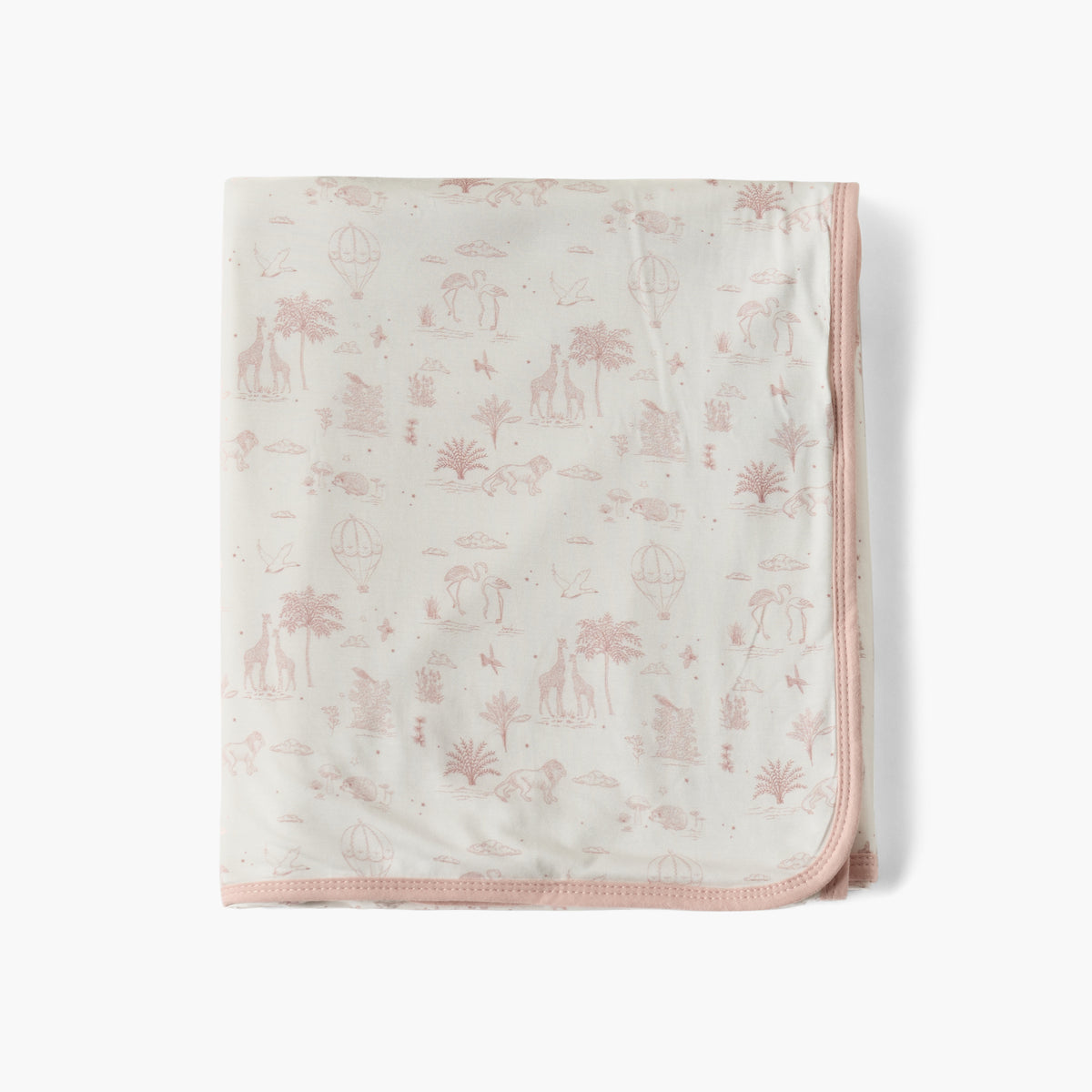 Giggles Velour Safari Print Raschel Blanket