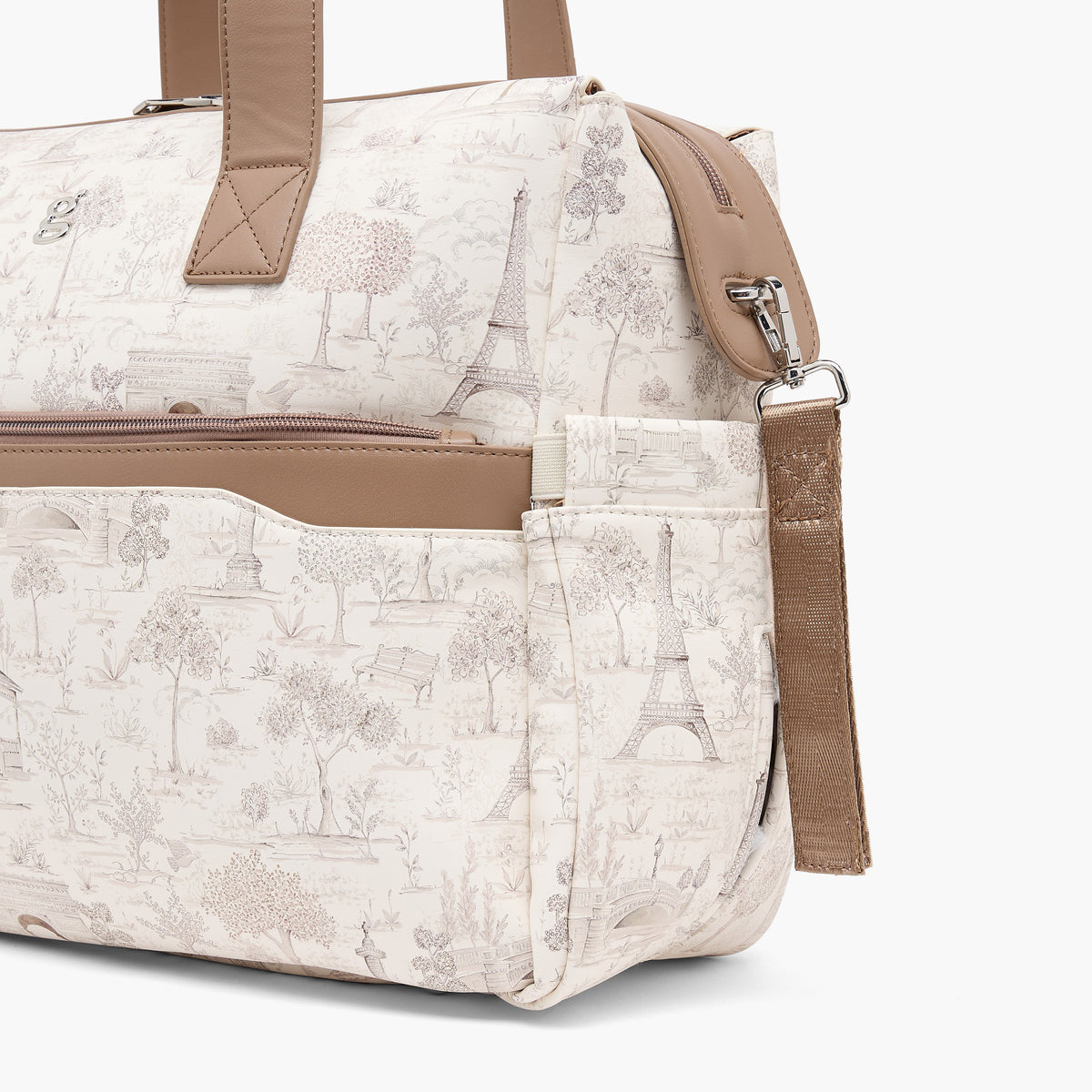 Giggles Diaper Bag with Paris Print