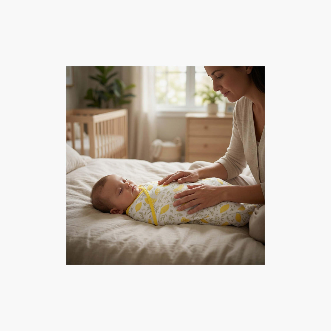Moon Organic Breathable Swaddle Wrap - Lemon