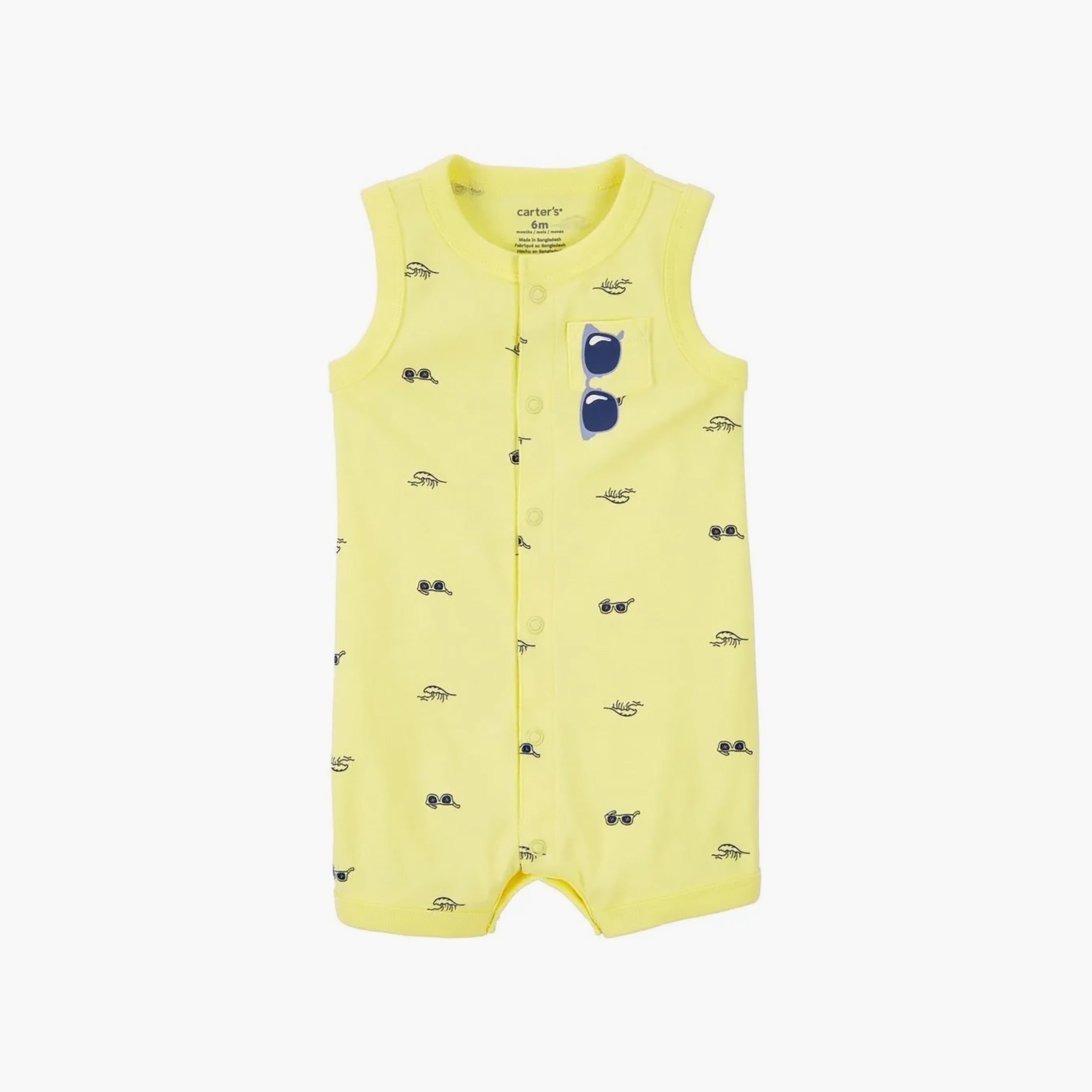 Carters Printed Sleeveless Romper