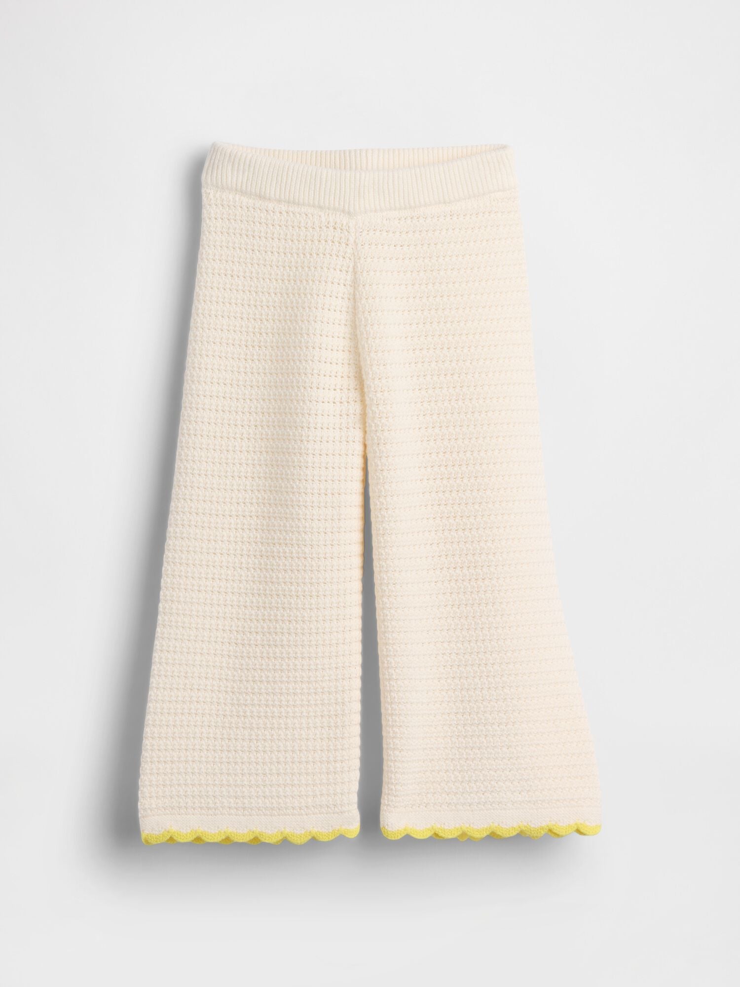 Baby & Toddler Crochet Wide-Leg Pants - IVORY FROST / 12-18M