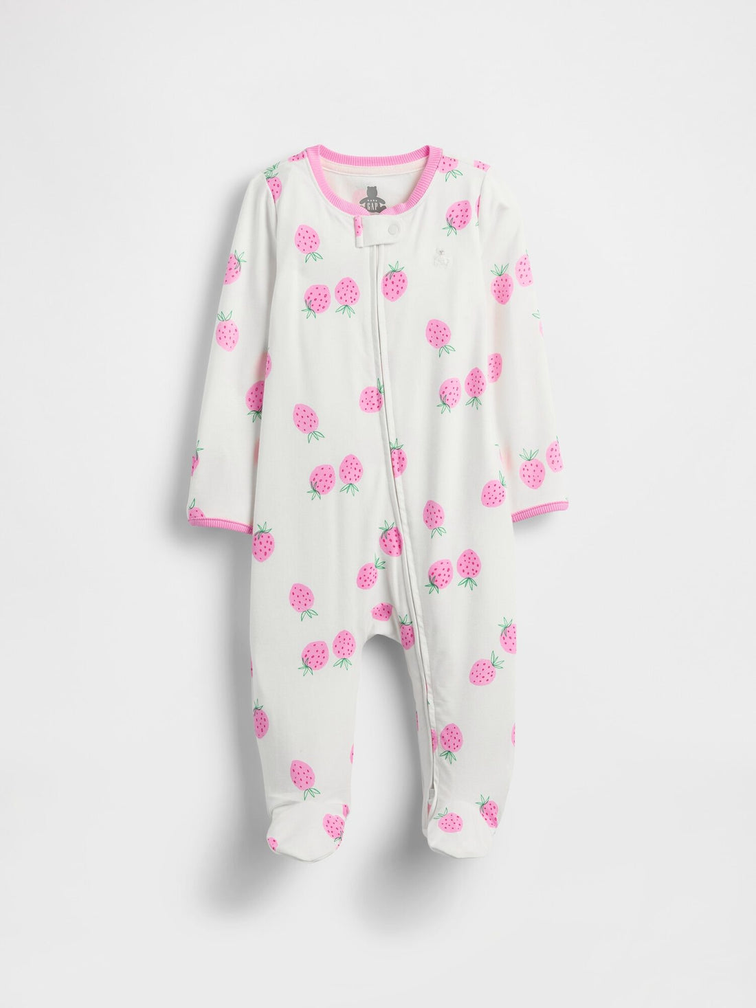 Baby First Favorites Footed One-Piece - STRAWBERRY / 6-9M
