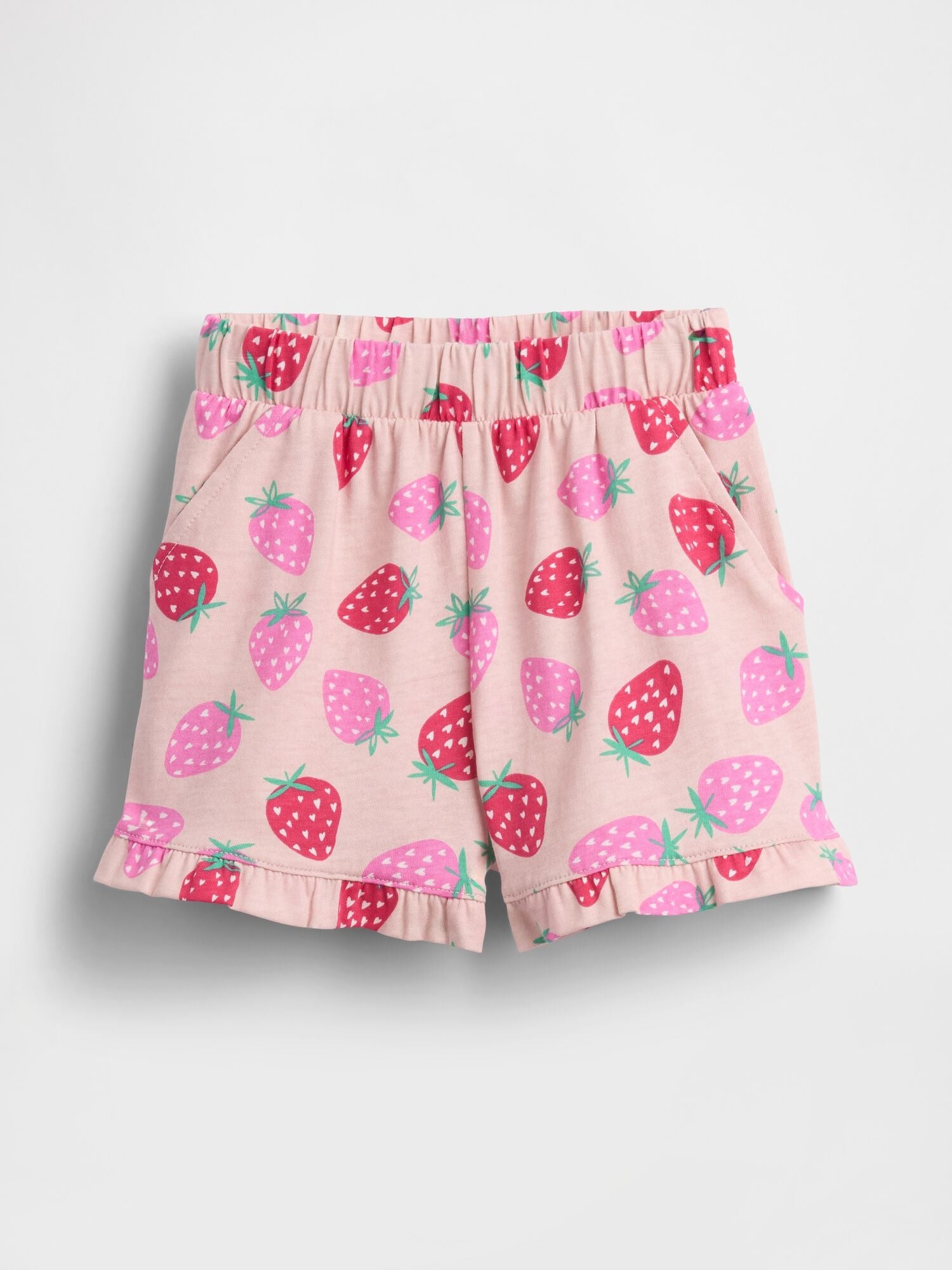Baby & Toddler Mix & Match Pull-On Ruffle Shorts - STRAWBERRY / 12-18M