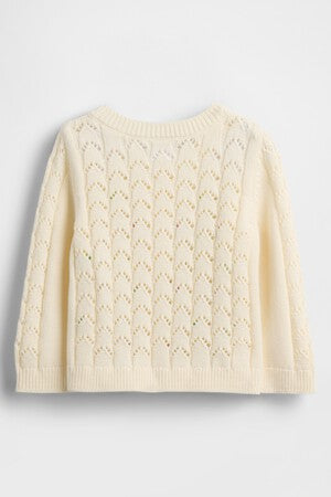Baby Floral Pointelle Cardigan